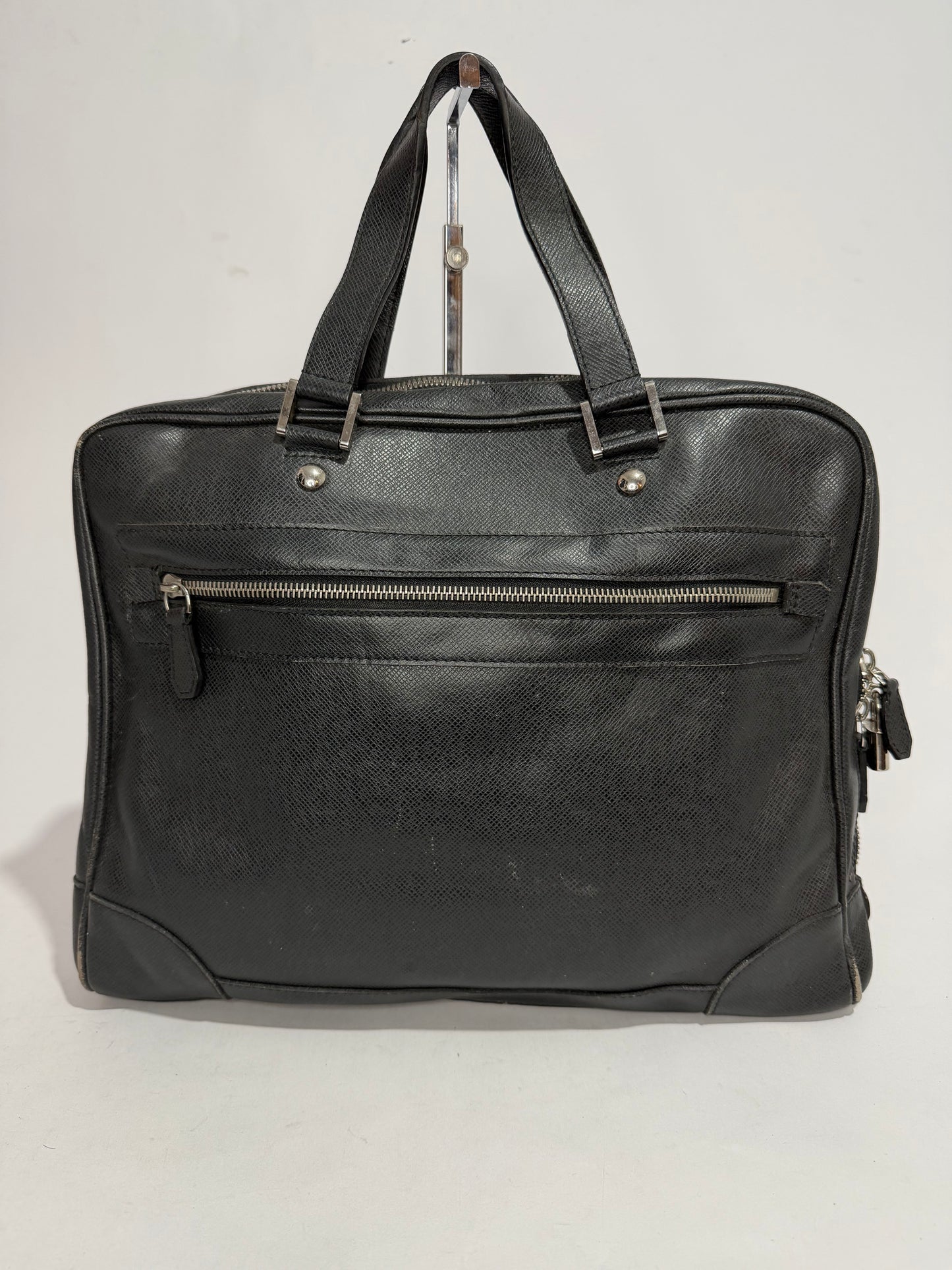 Louis Vuitton Black Taiga Leather Neo Igor Briefcase