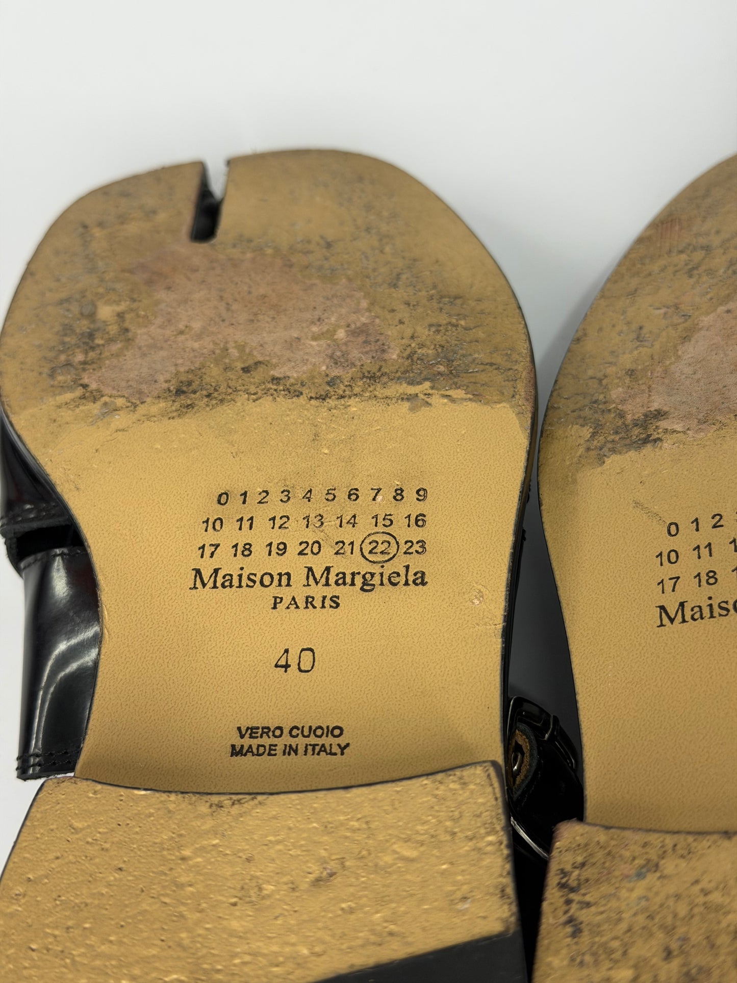 Maison Margiela Tabi Leather Sandals Size 40 EU/ 10 US/ 7 UK
