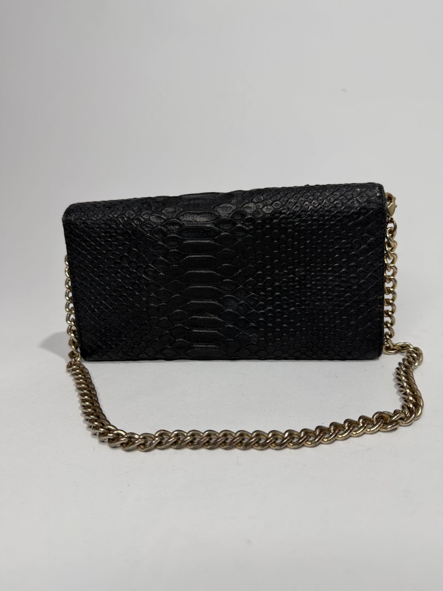 VIVIENNE WESTWOOD
Frilly Snake Patent Wallet In Black