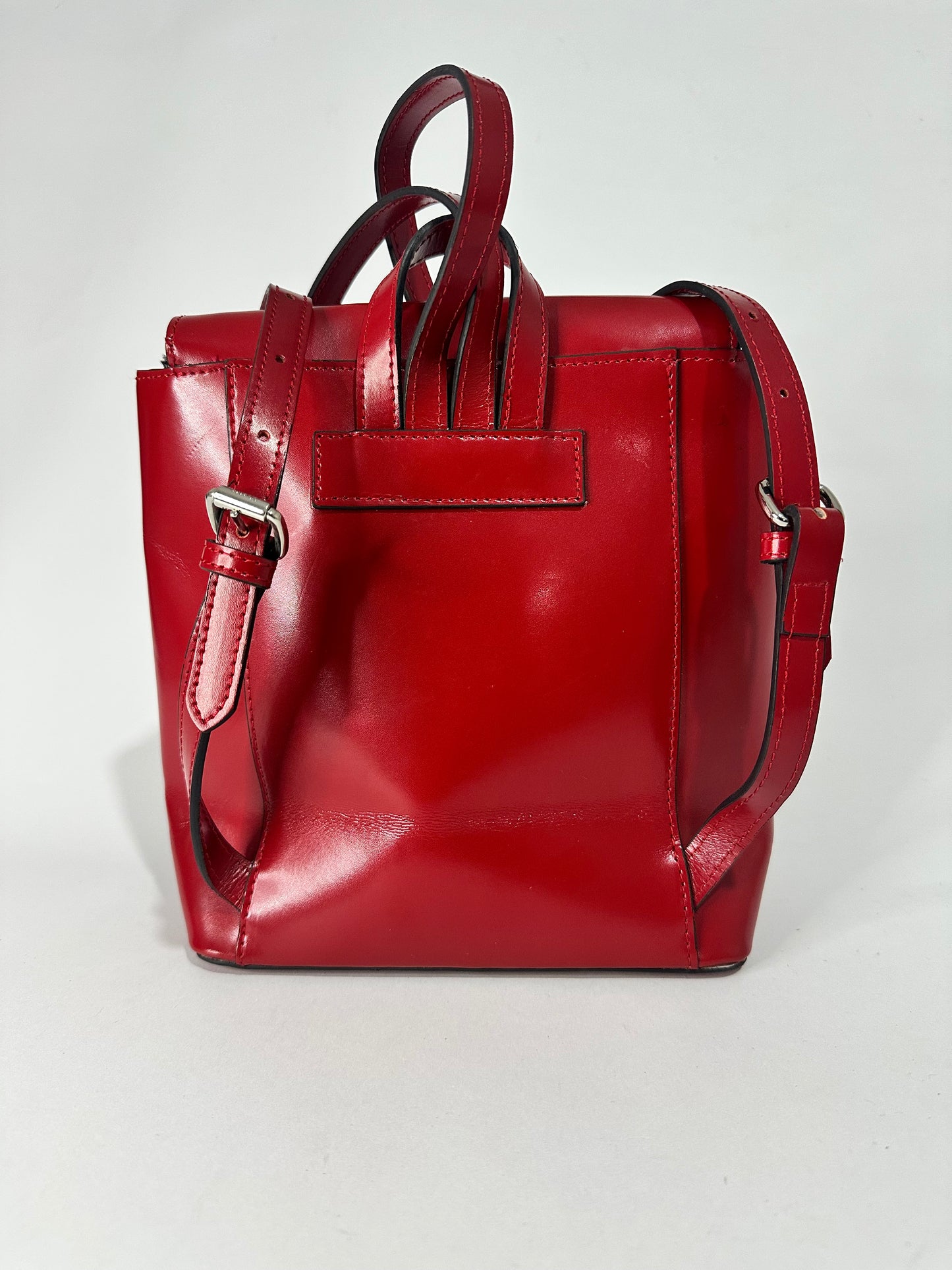 Vivienne Westwood Red Leather Backpack