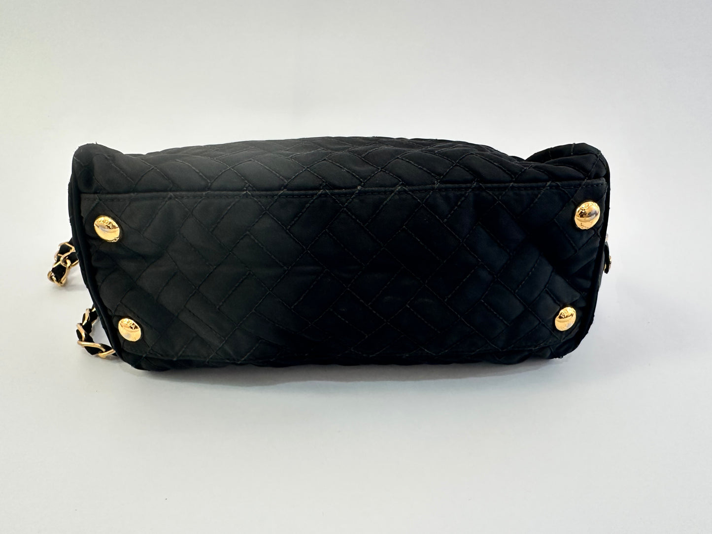 Prada Black Nylon Push Lock Shoulder Bag