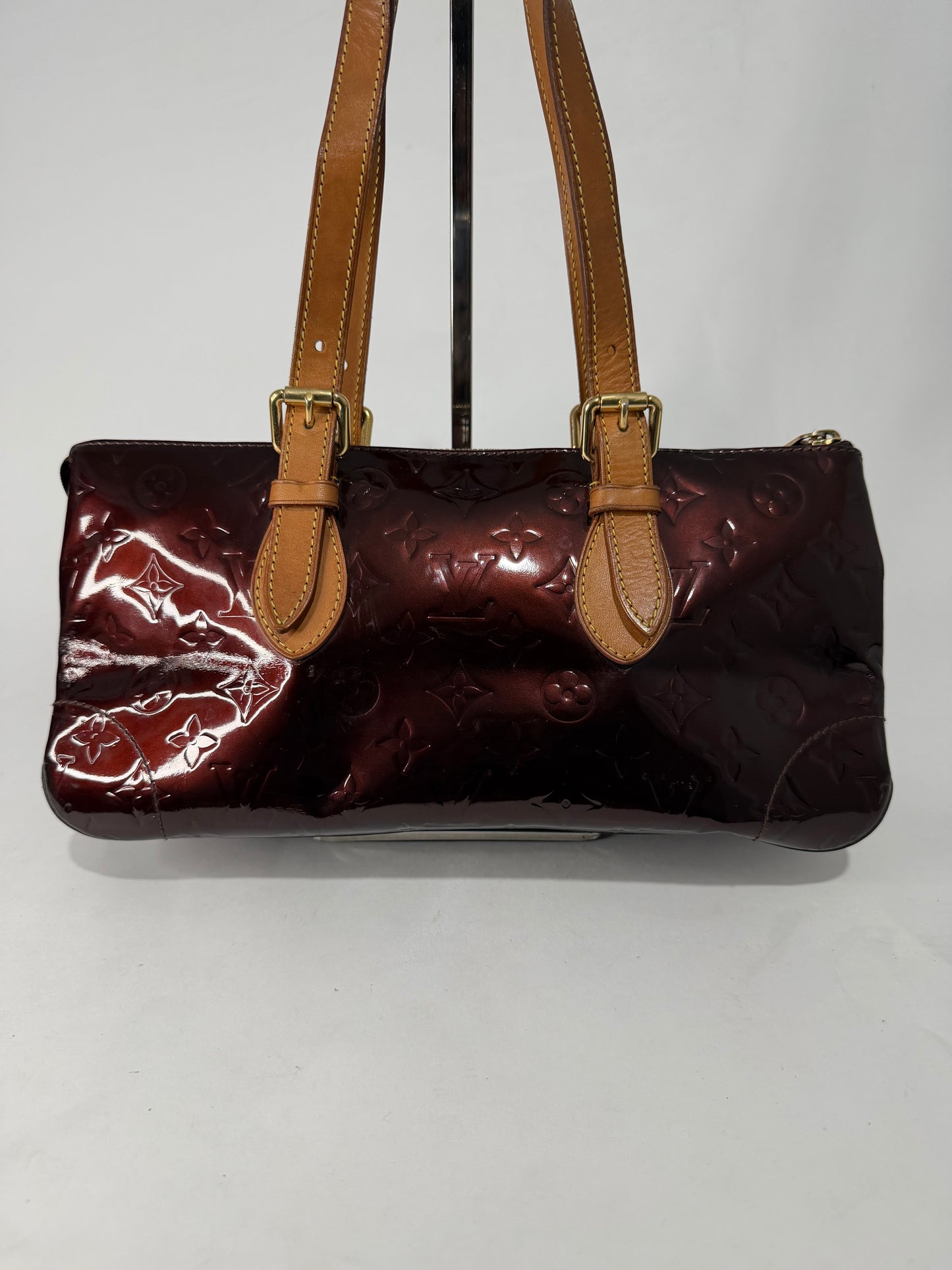 Louis Vuitton Amarante Monogram Vernis Rosewood Avenue Bag