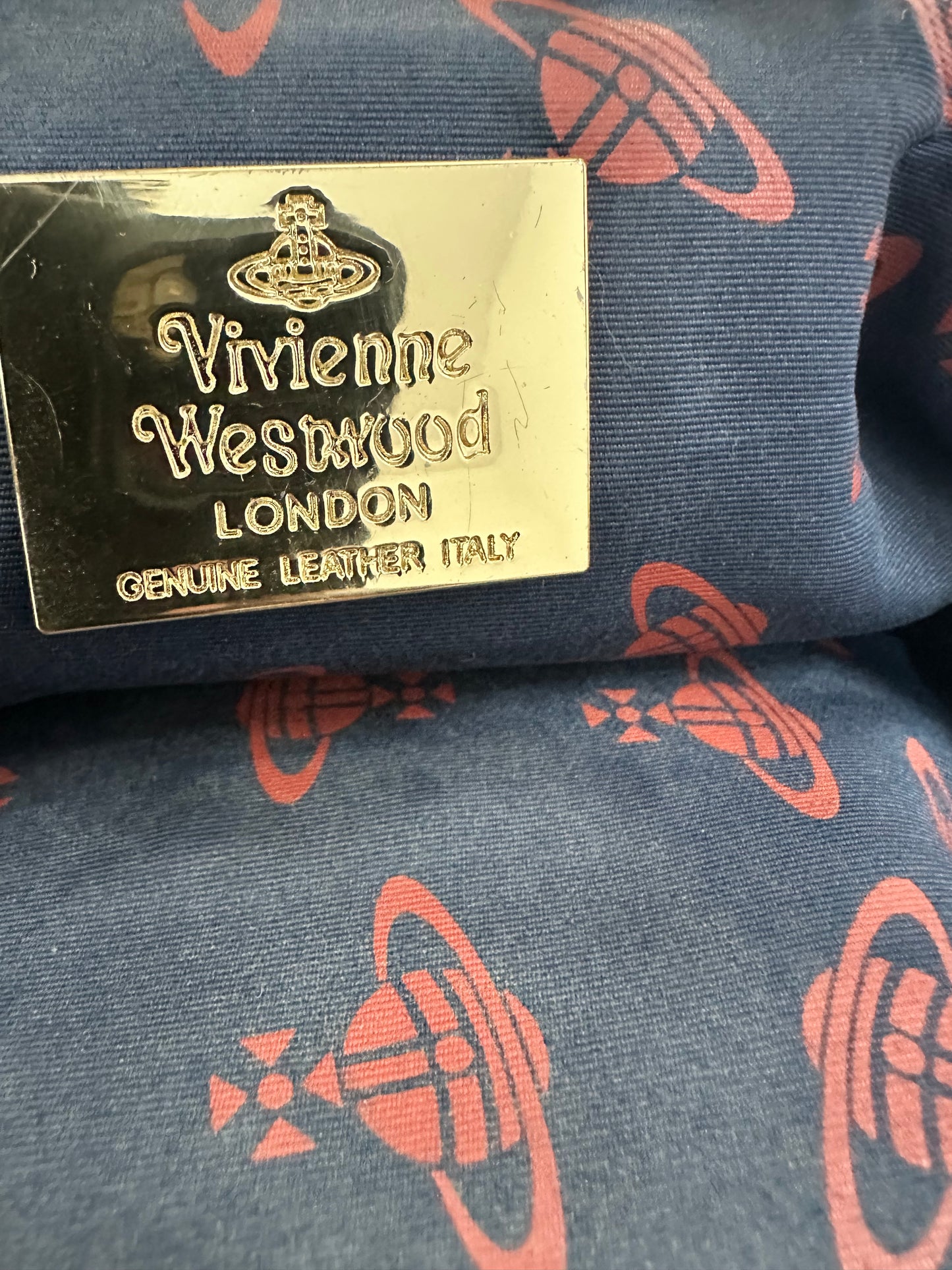 VIVIENNE WESTWOOD  GRANNY FRAME PURSE LEATHER Red