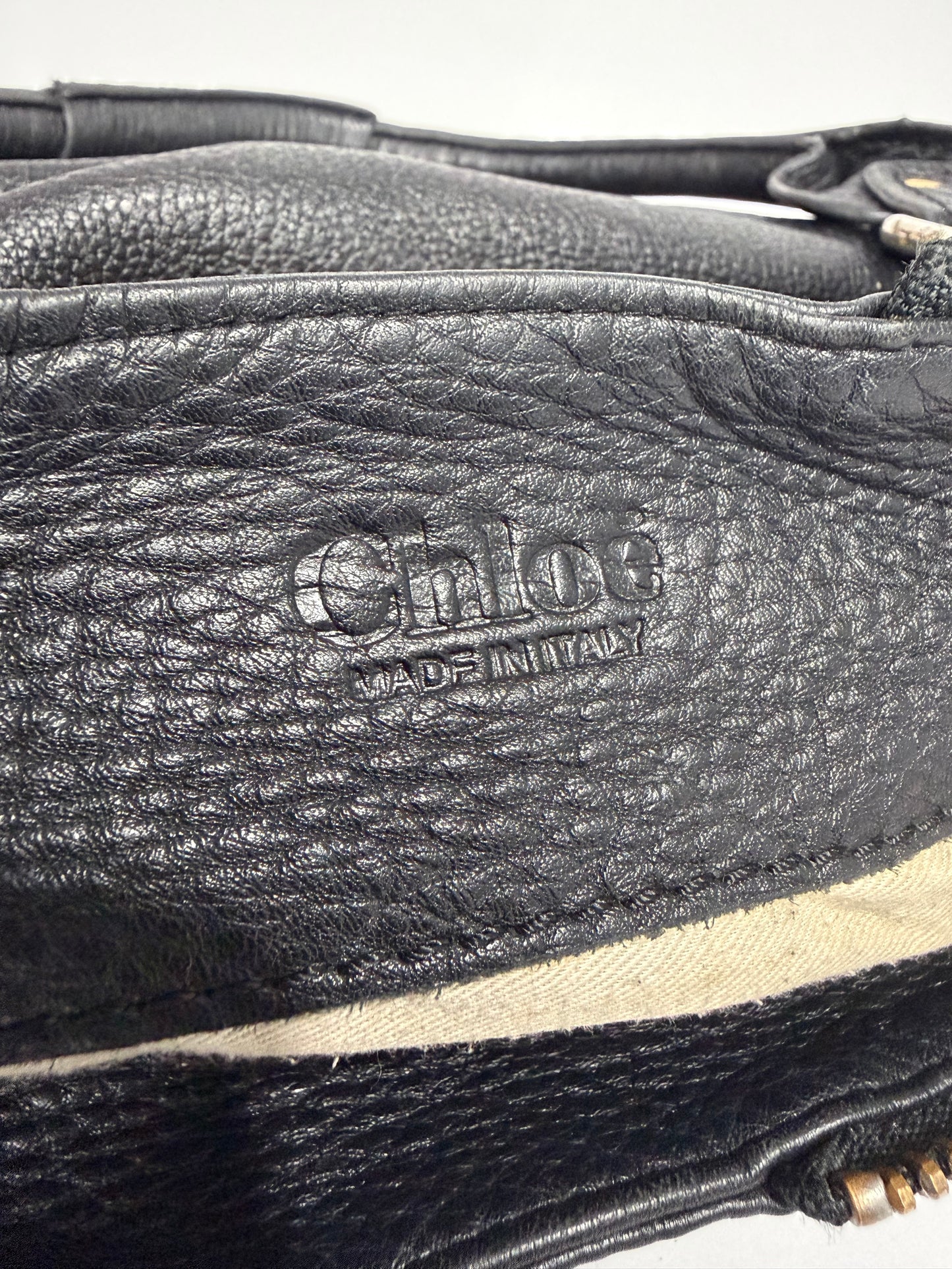 CHLOE Moka Leather Large Paddington Satchel Bag