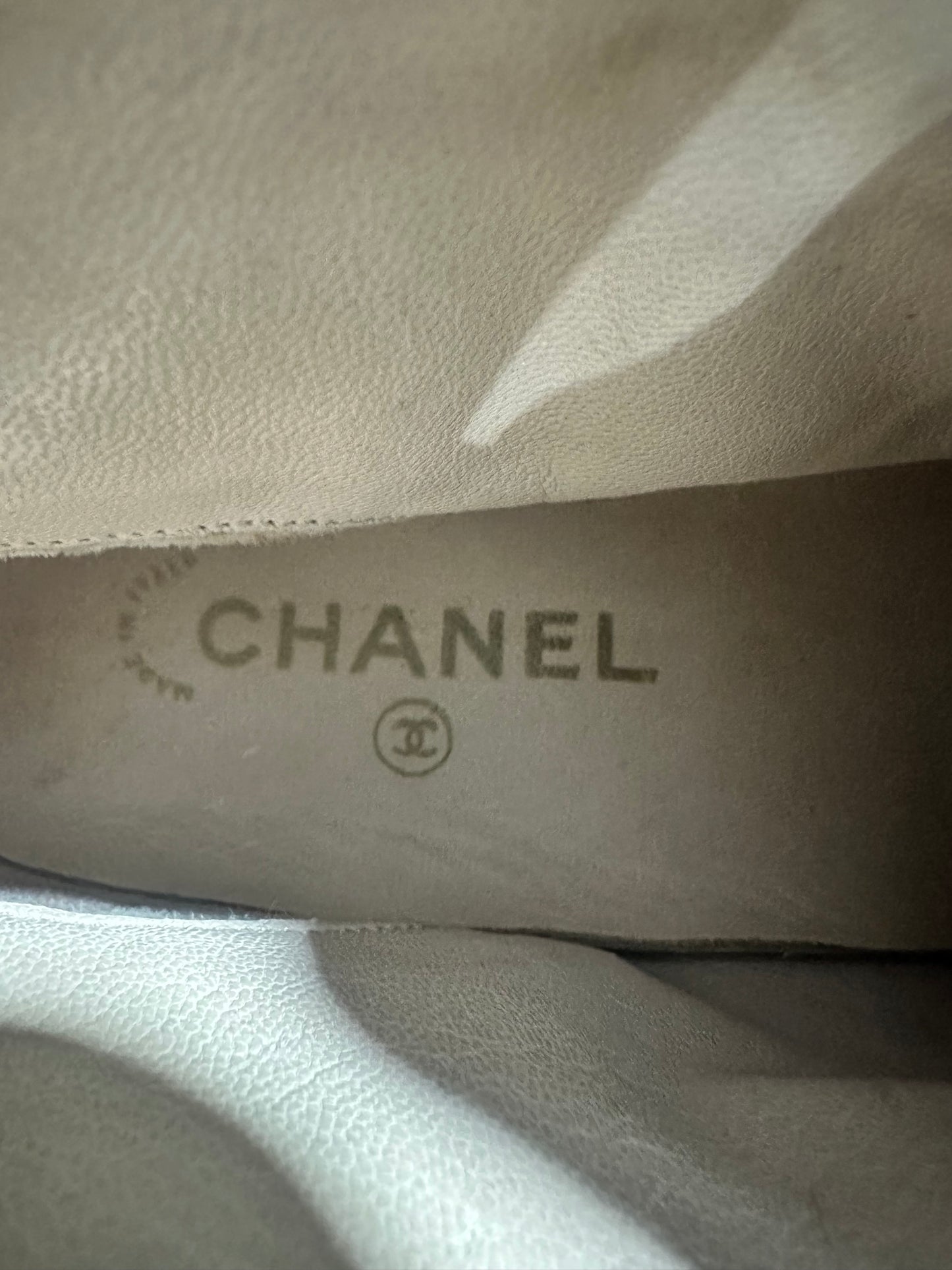 Chanel F/W 1995 CC Logo Canvas Basketball Sneakers Size 37 EU