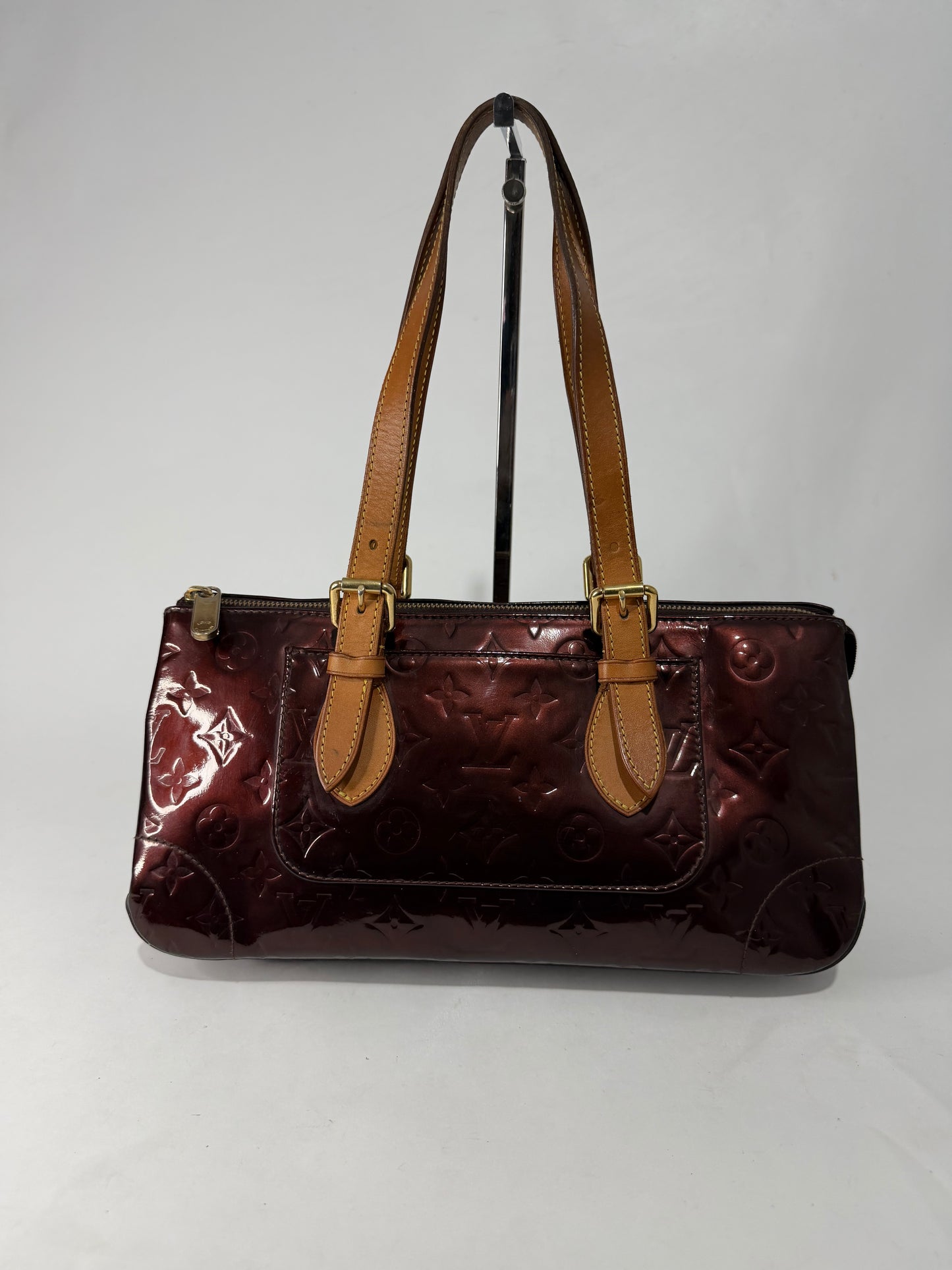 Louis Vuitton Amarante Monogram Vernis Rosewood Avenue Bag