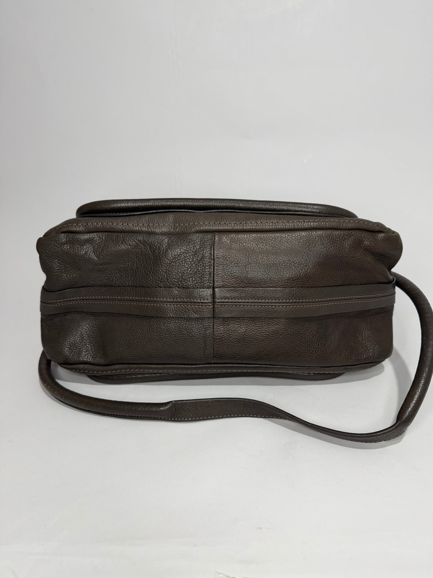 Chloe Grey Leather Medium Paraty Shoulder Bag