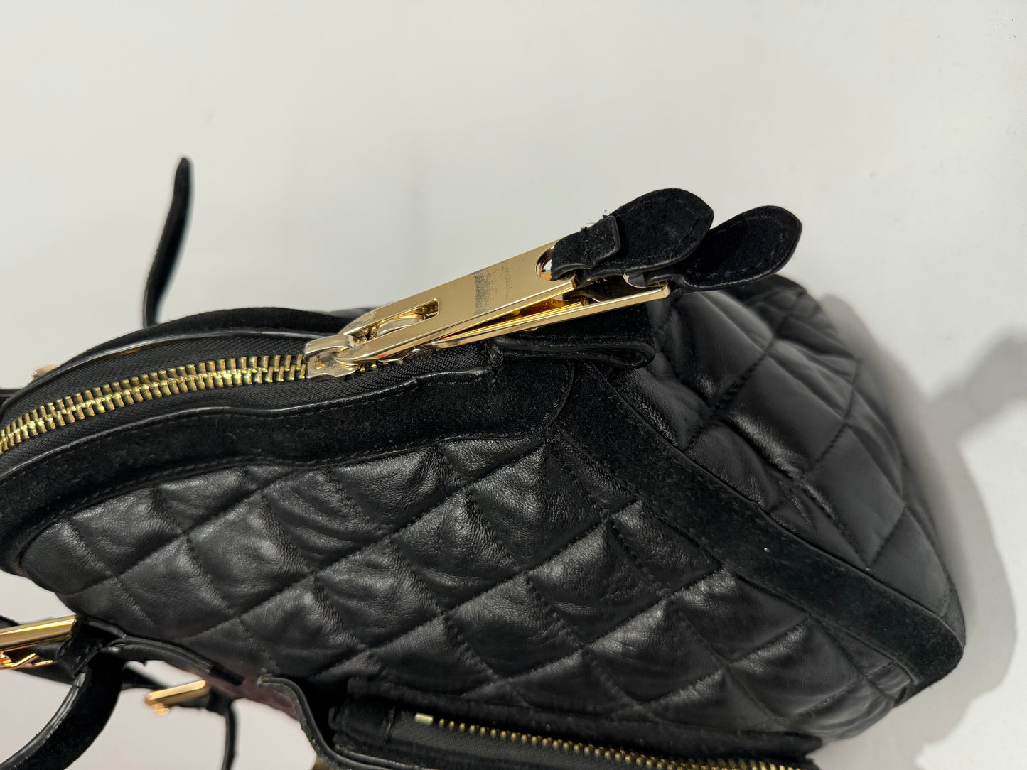 BURBERRY
Prorsum Black Quilted Nappa Leather Country Animal Orchard Bag