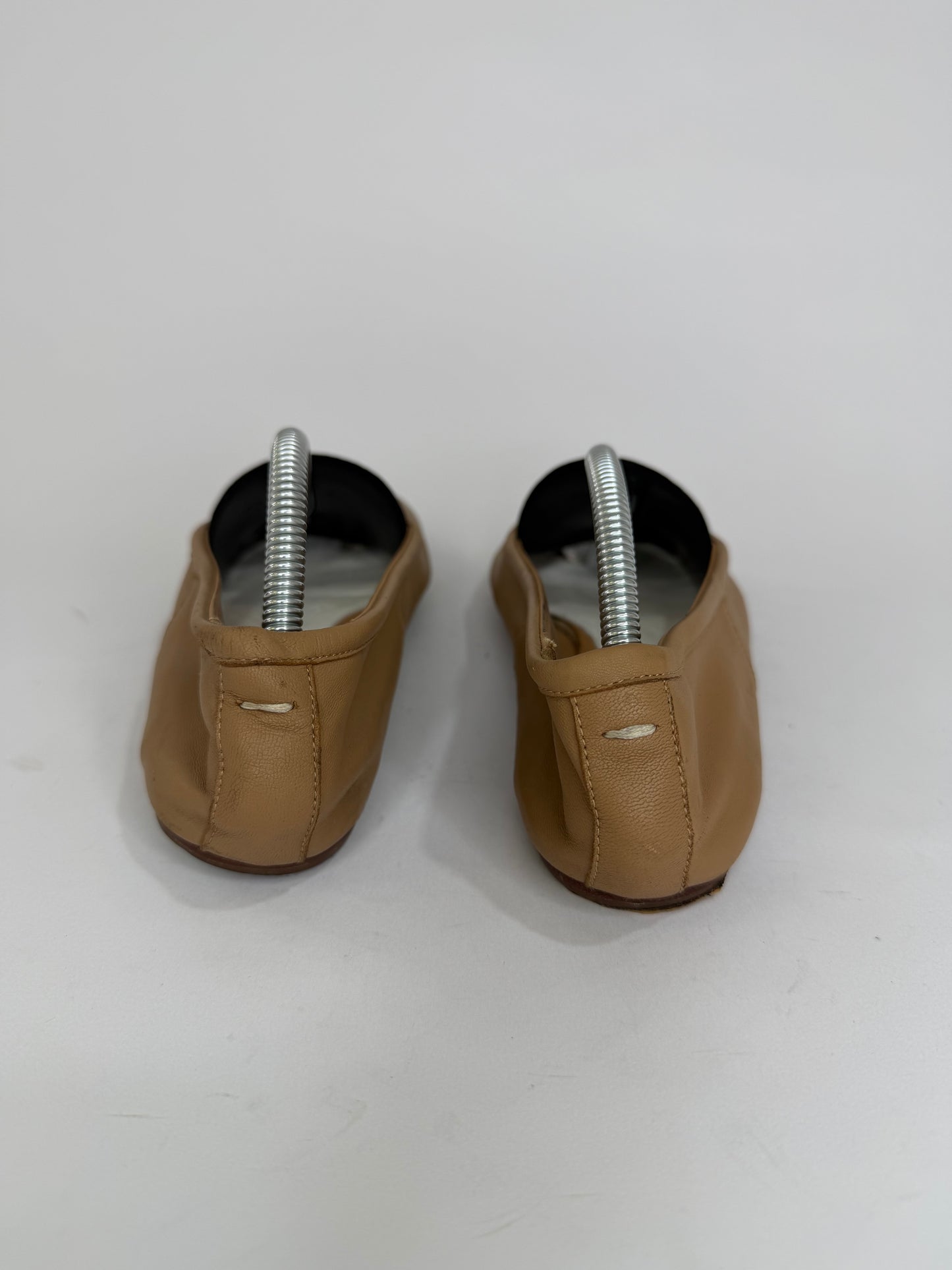 Maison Margiela Tabi Ballet Flats Brown Leather Split-Toe EU 36 / 6 US/ 3 UK