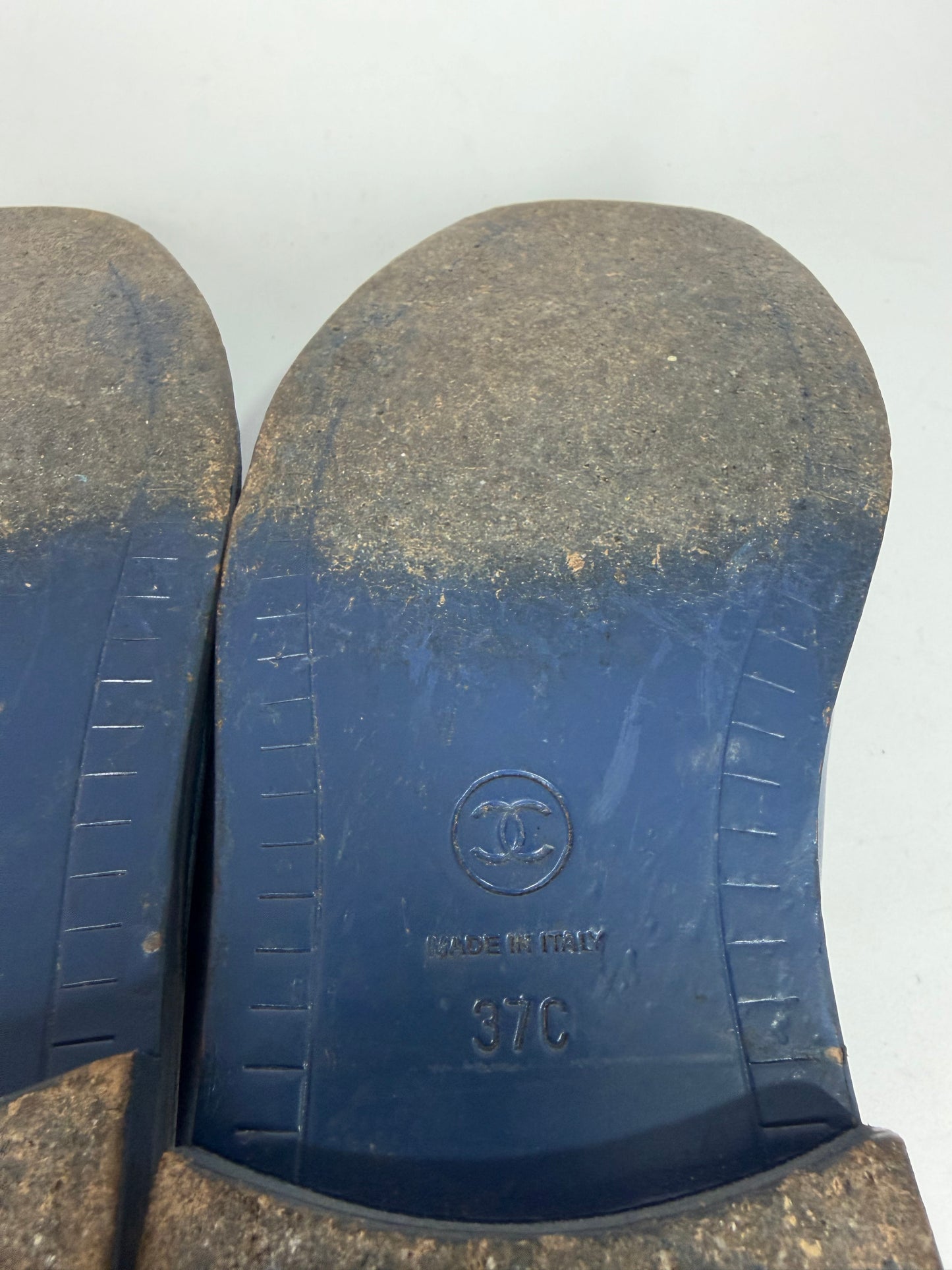 CHANEL
X PHARRELL Leather Slip-On Loafers Blue - Limited Edition