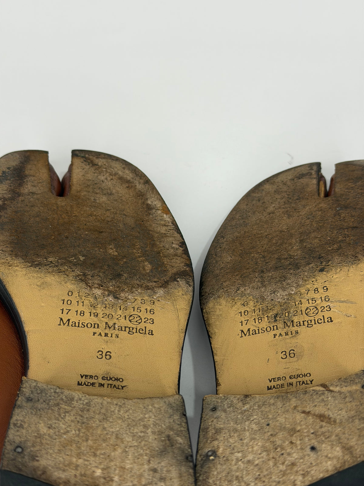 Maison Margiela Brown Tabi City Mary-Janes Size 36EU/ 6 US/ 3 UK