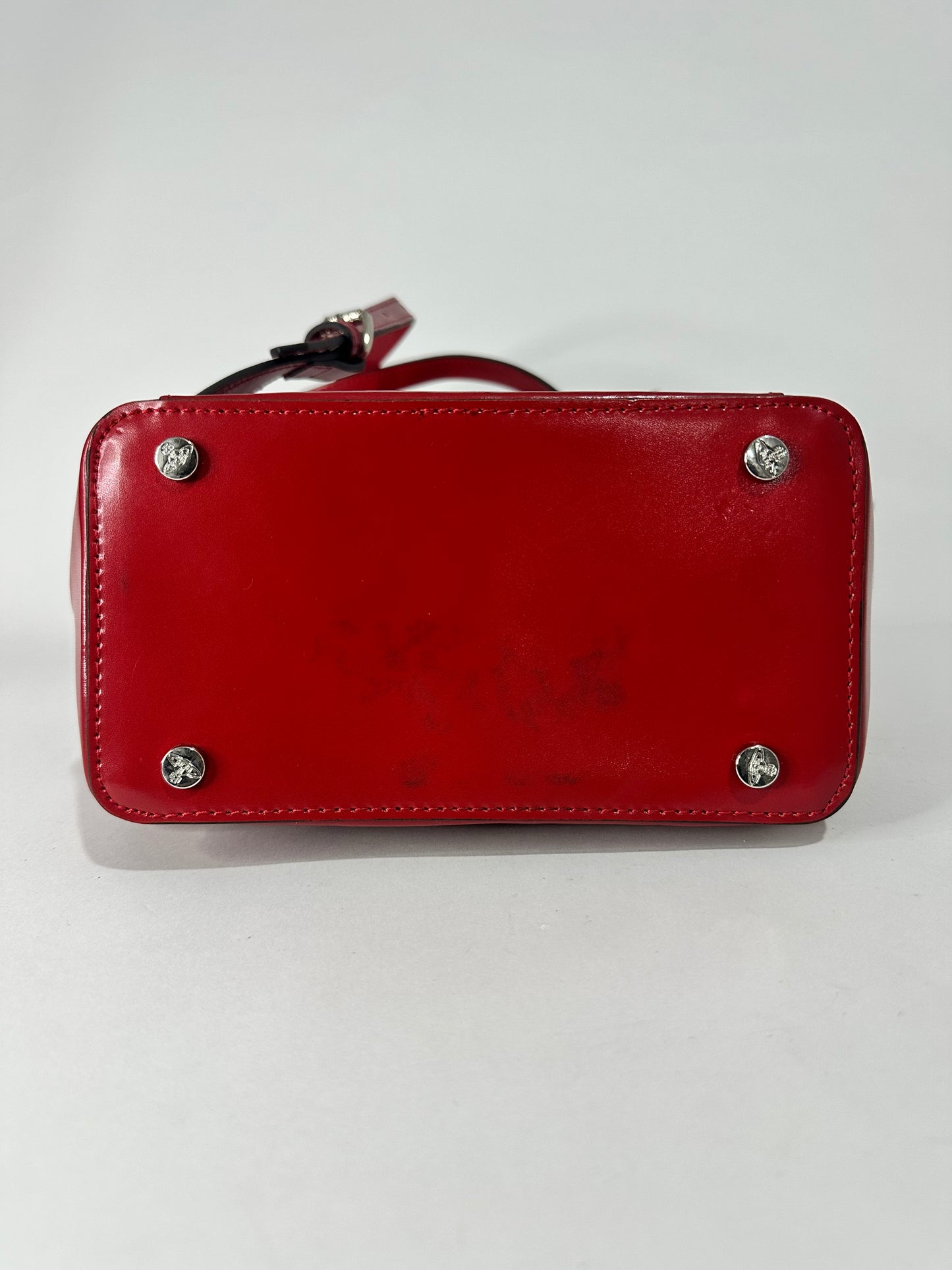 Vivienne Westwood Red Leather Backpack