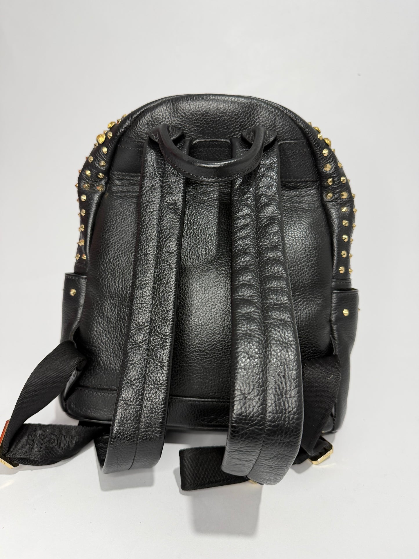 MCM Black Crystal Embellished Leather X Strak Backpack