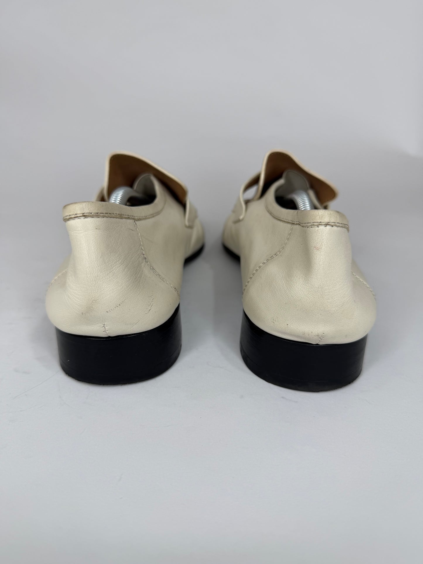 The Row Off-White Soft Loafers
 Size 39 EU/ 9 US/ 6 UK