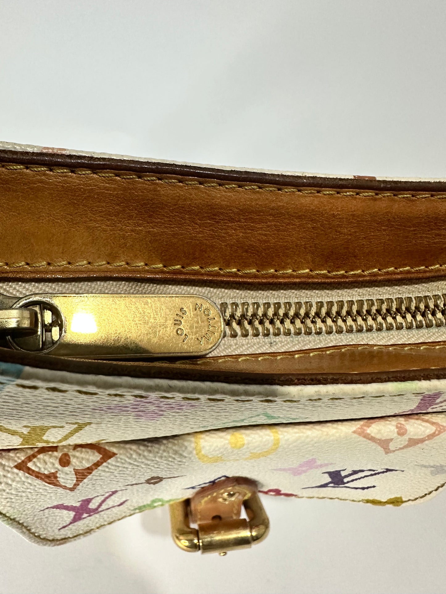 Louis Vuitton Monogram Multicolor White Lodge GM