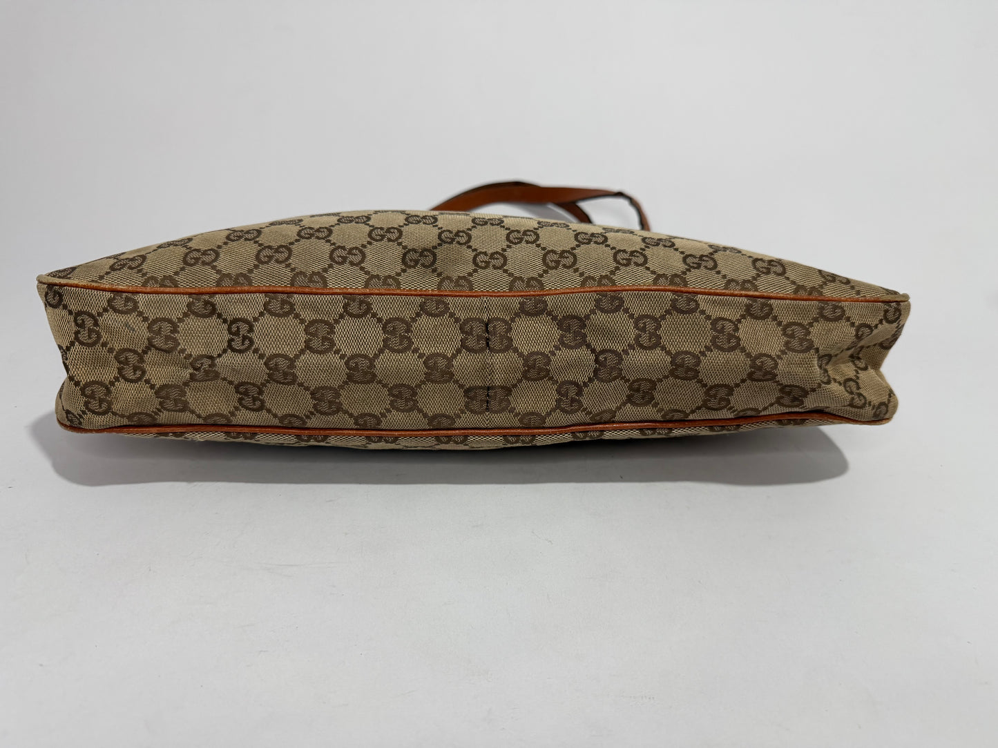 Gucci Beige/Brown GG Canvas and Leather Eclipse Shoulder Bag