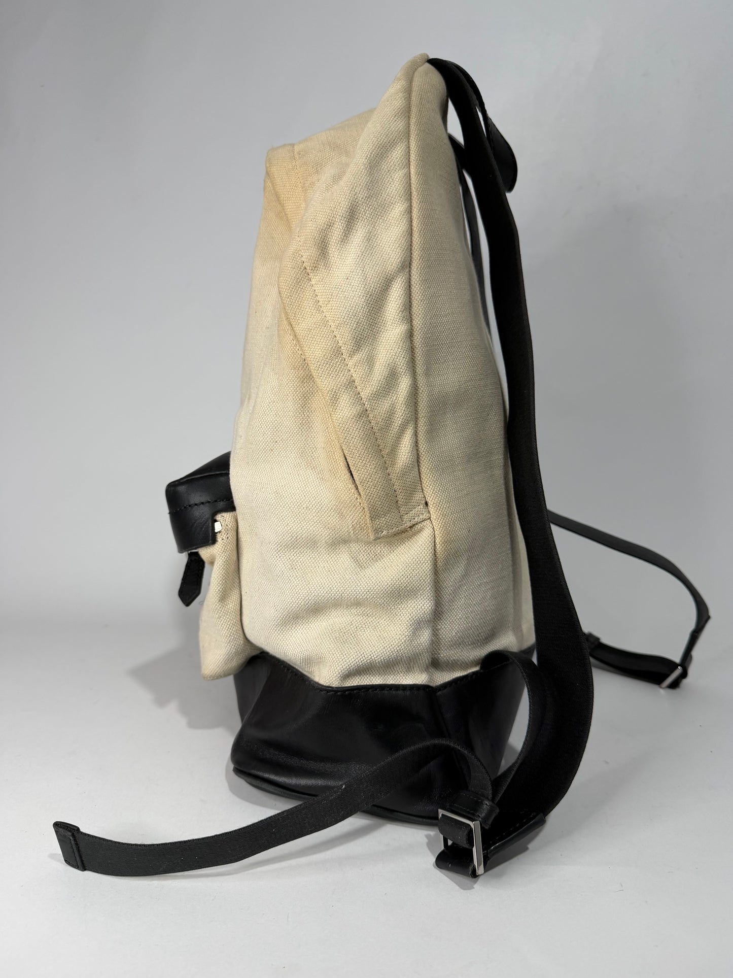 Balenciaga Canvas & Leather Logo Backpack