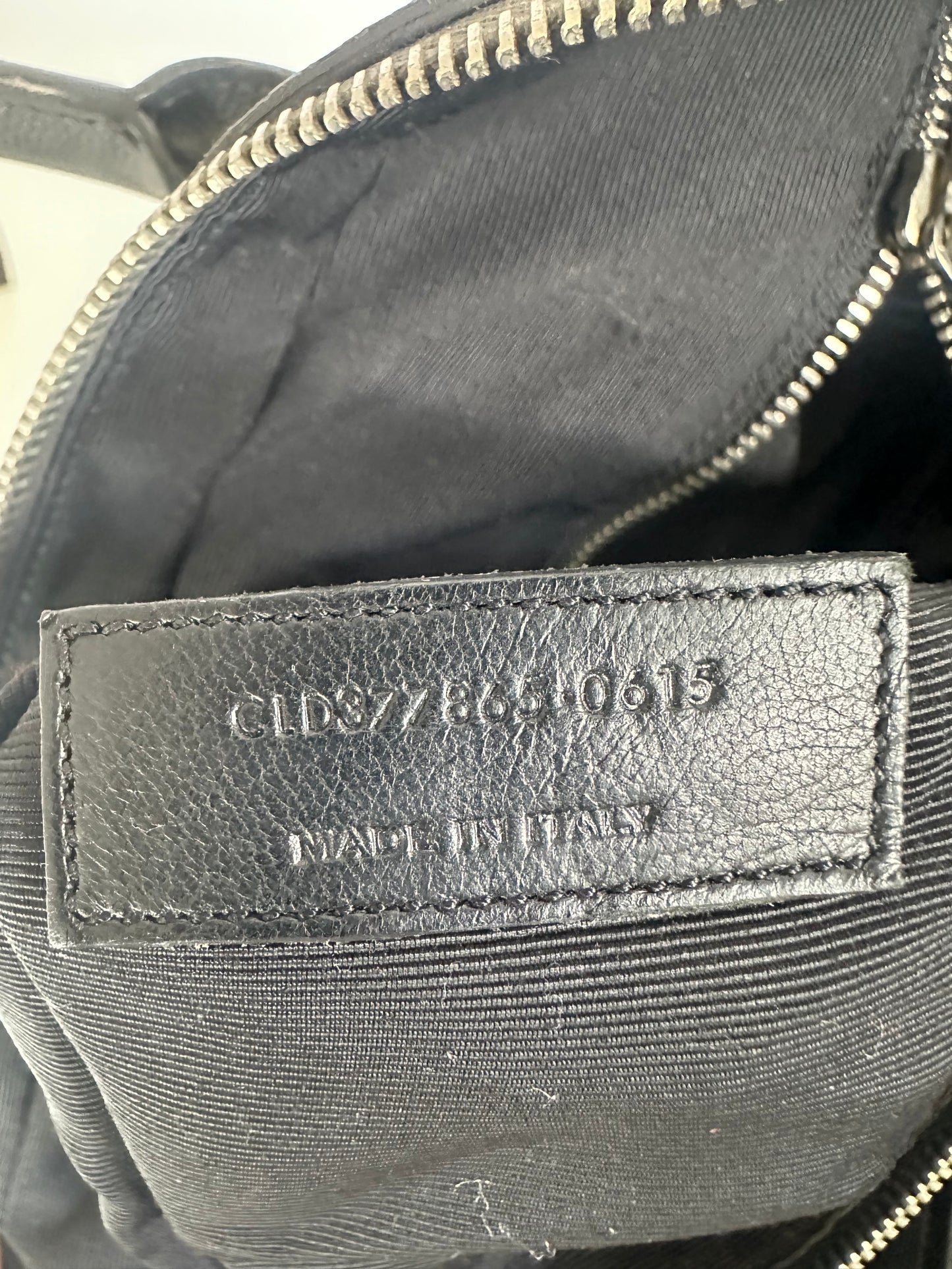 SAINT LAURENT Black Leather Museum Briefcase