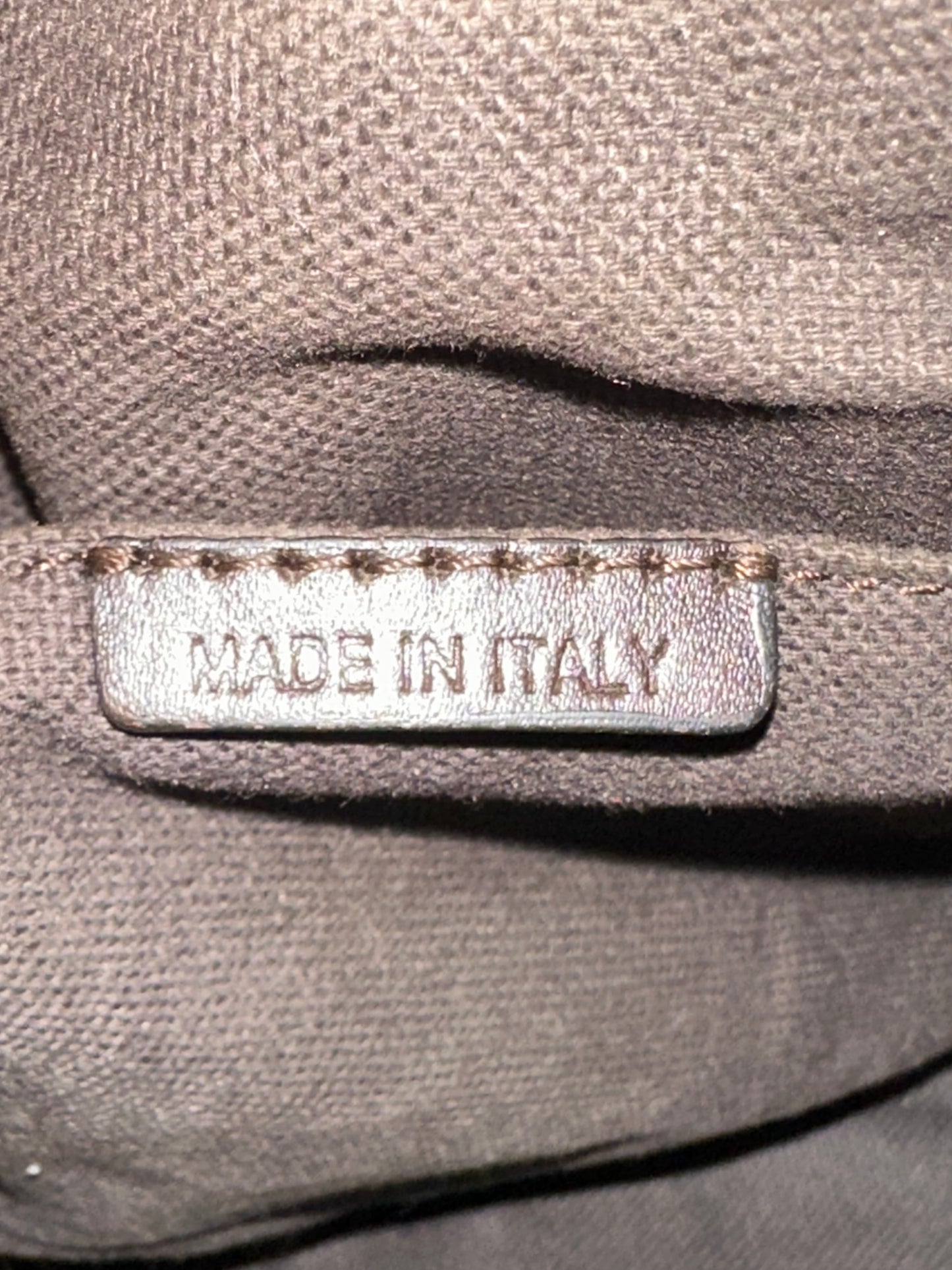 Burberry Beige/Brown Haymarket Check PVC and Leather Gladstone Bowling Bag