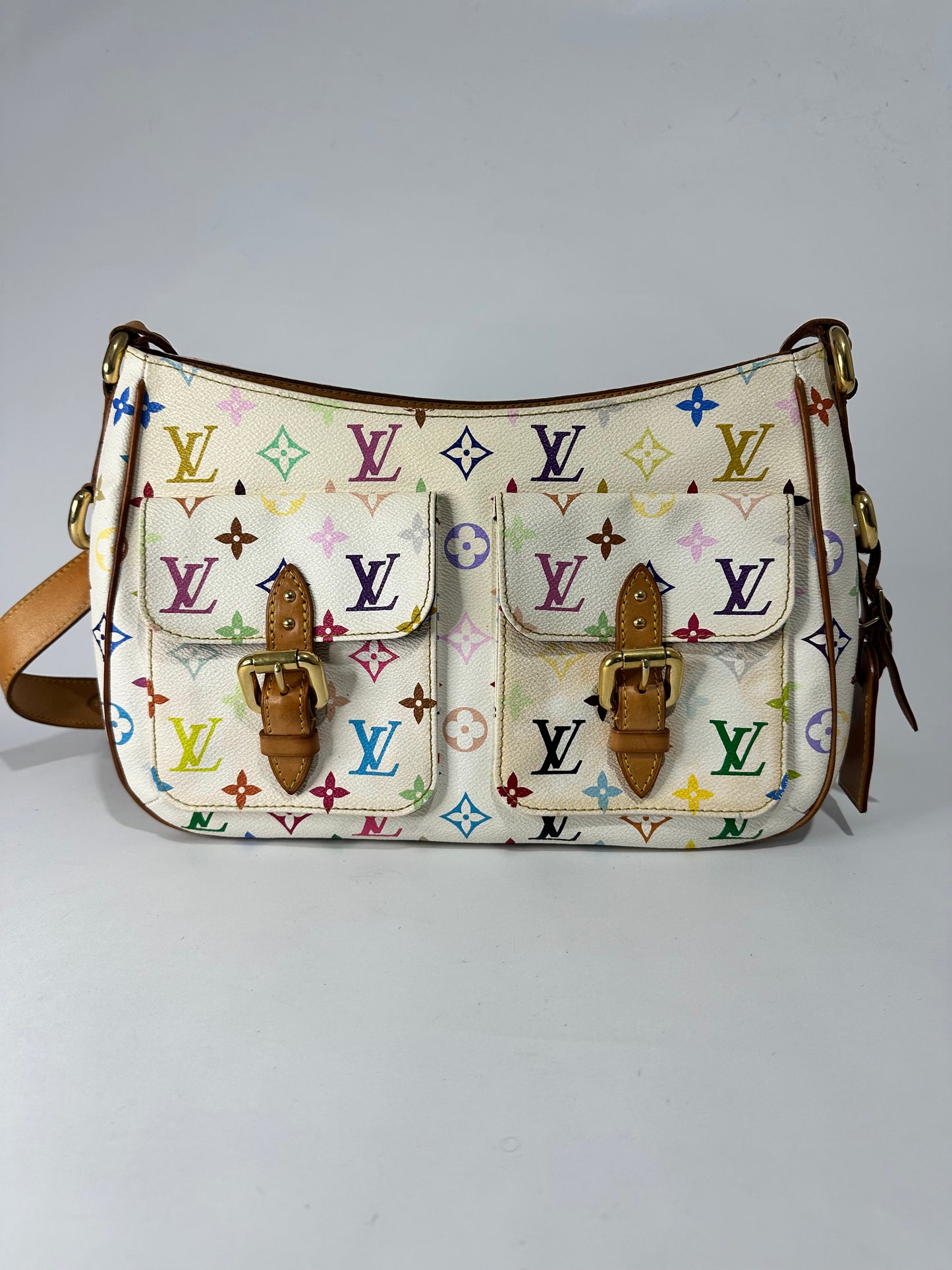 Louis Vuitton Monogram Multicolor White Lodge GM
