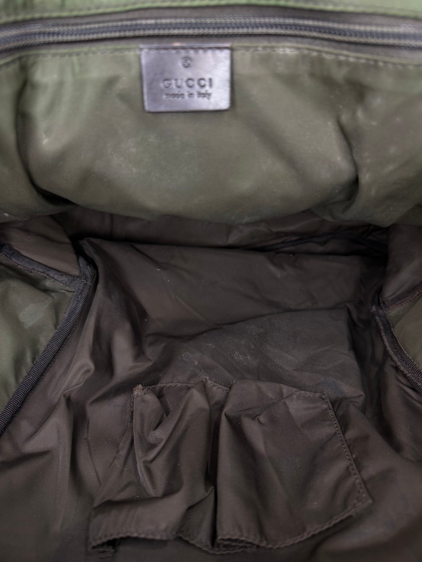 Gucci Beige/Brown GG Supreme Canvas Interlocking G Backpack