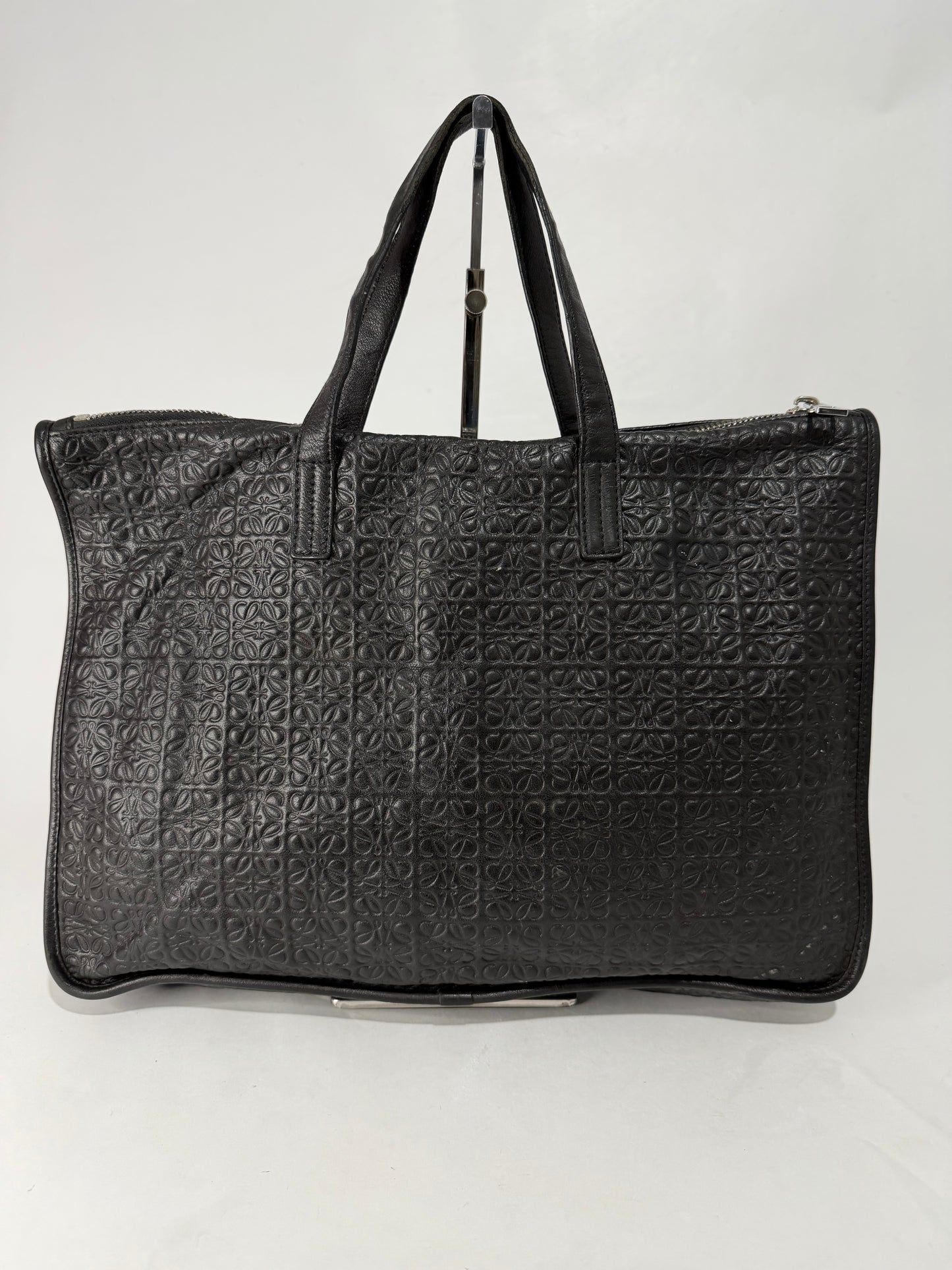 Loewe Toledo Briefcase Anagram Embossed Leather Large