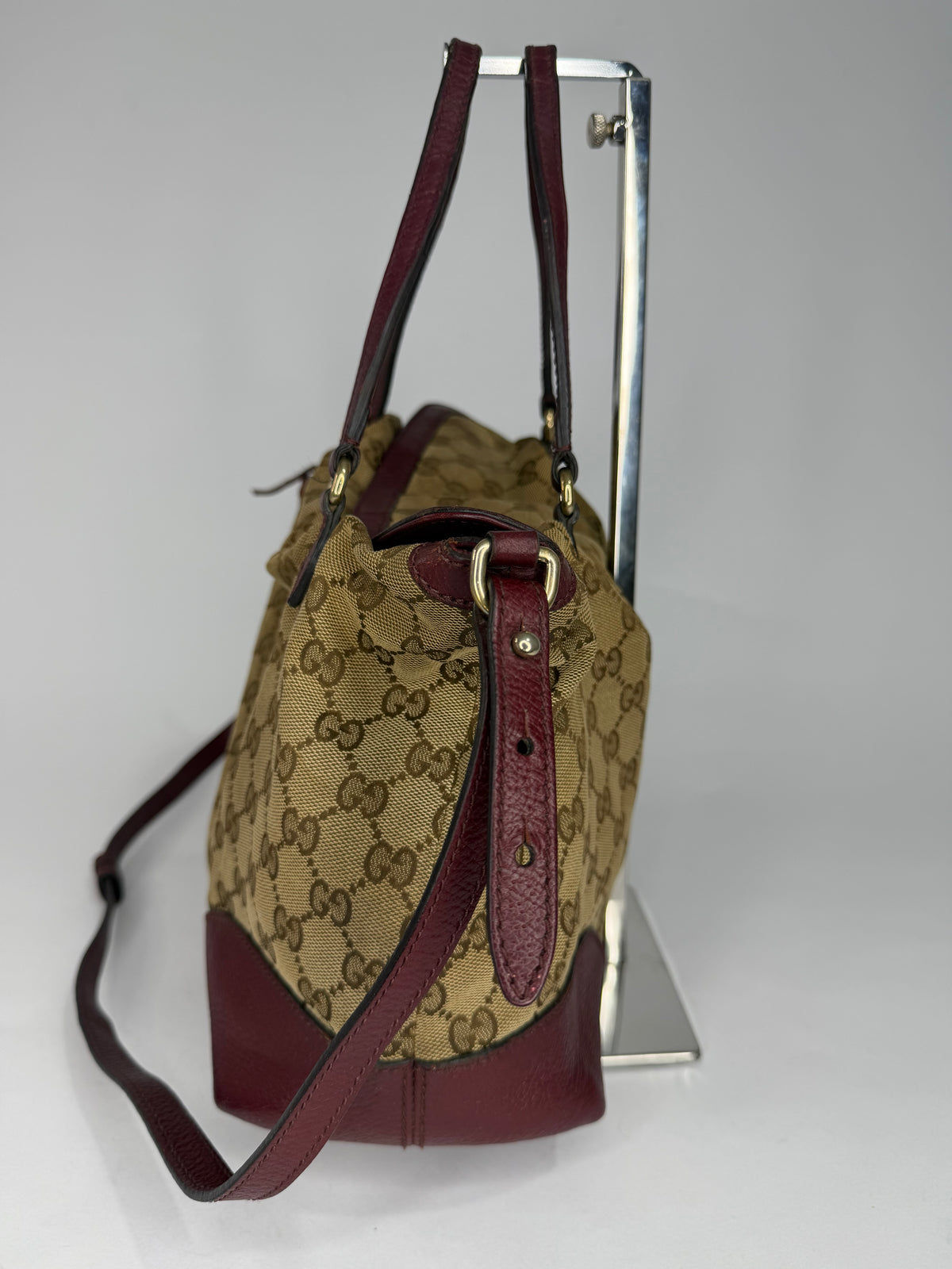Gucci
Medium GG Canvas Bree Fold Over Tote satchel