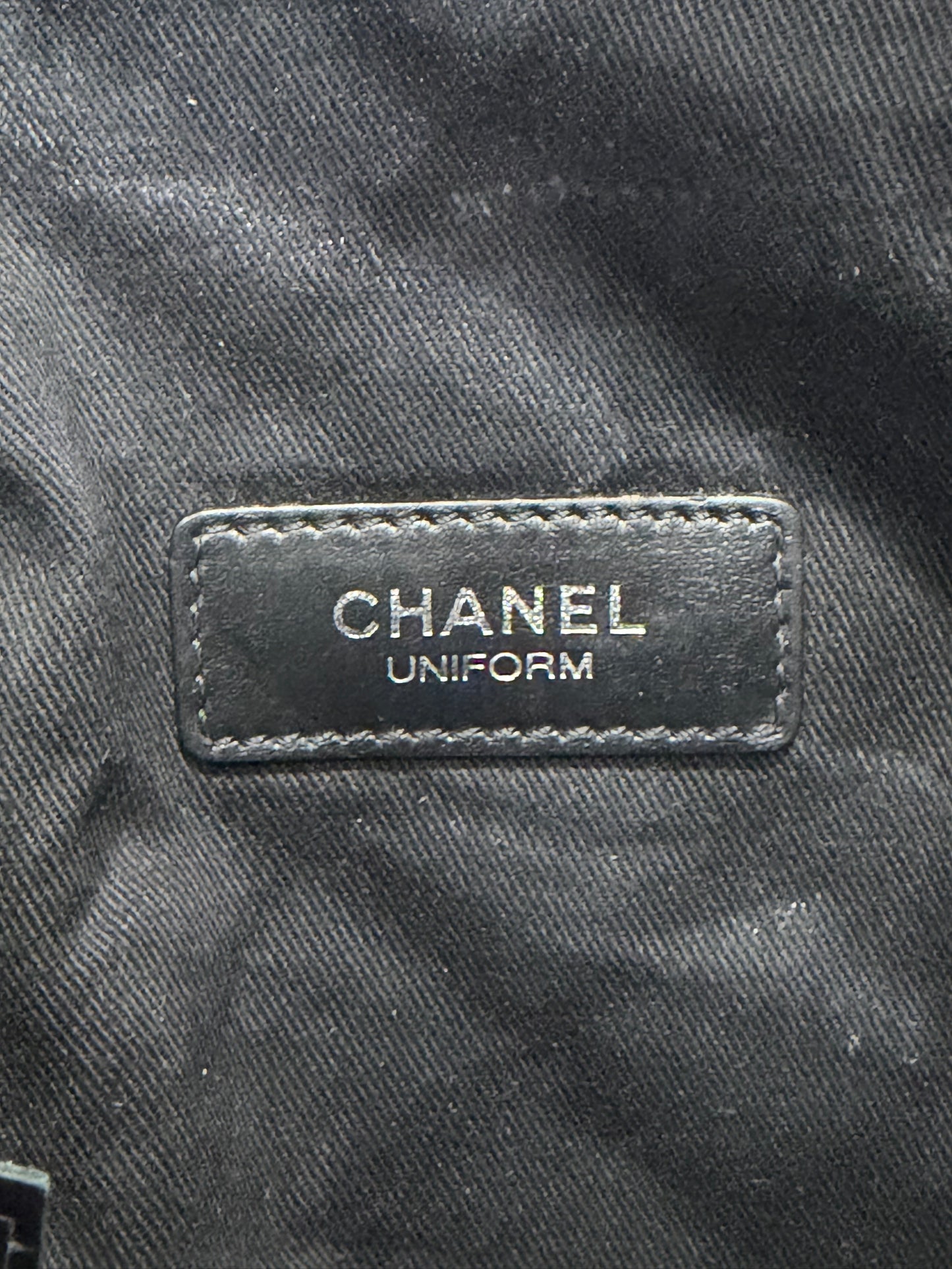 CHANEL
Calfskin Quilted Waist Belt Bag Black