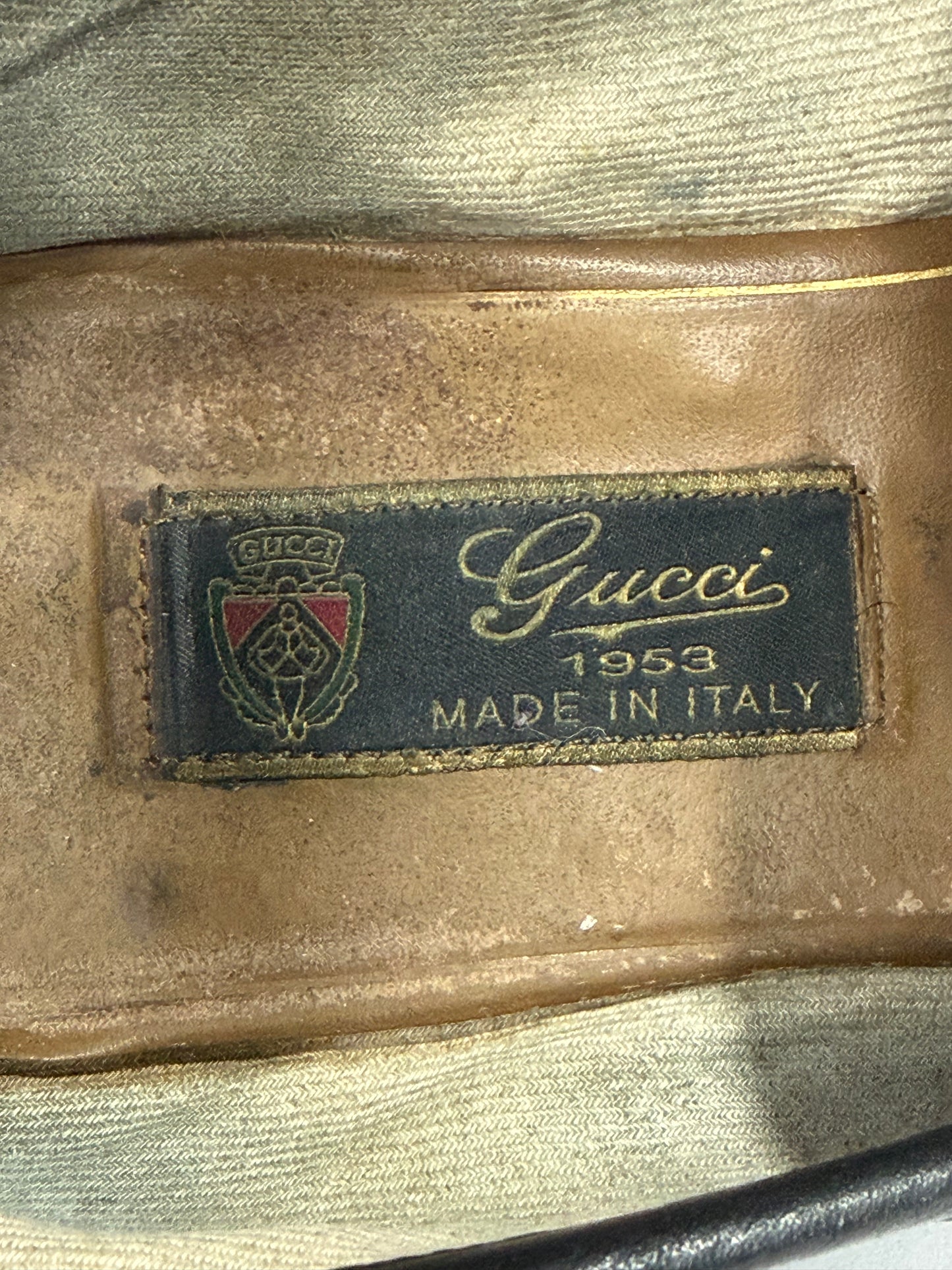 Gucci Black Leather 1953 Horsebit Loafers Size 7 UK/ 8 US