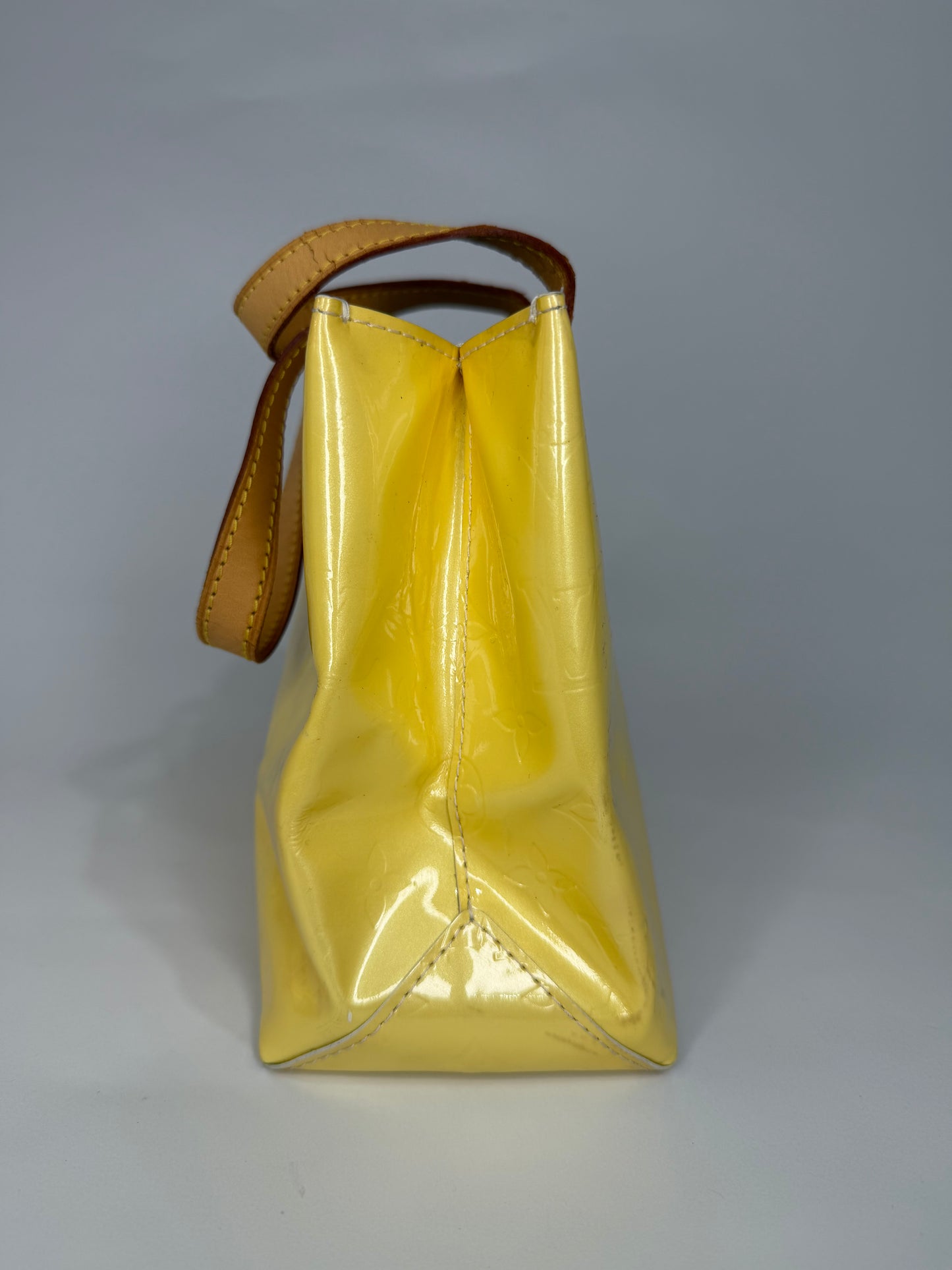 Louis Vuitton Yellow Monogram Vernis Reade PM Bag