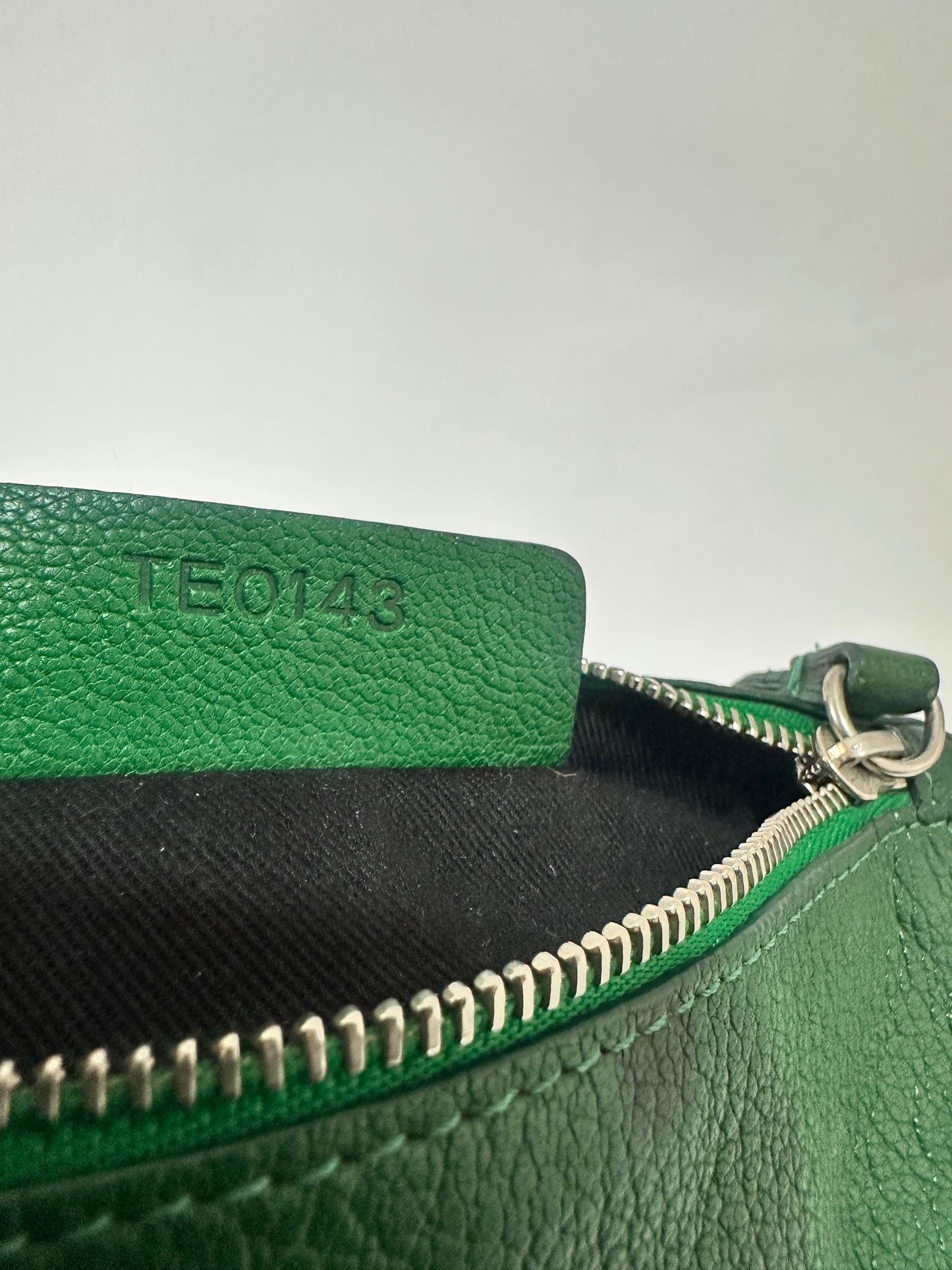 Givenchy Green Leather Pandora Clutch