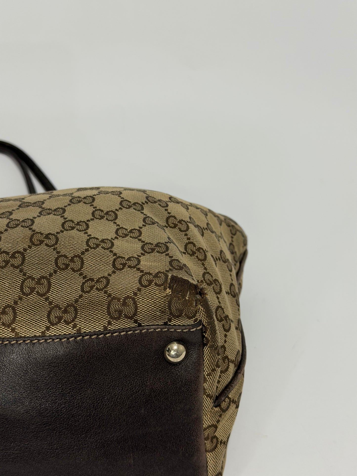 GUCCI
Monogram Medium New Britt Tote Brown