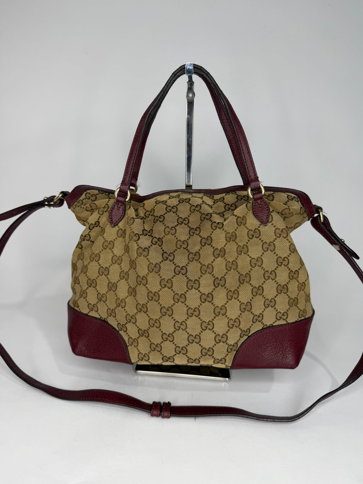 Gucci
Medium GG Canvas Bree Fold Over Tote satchel