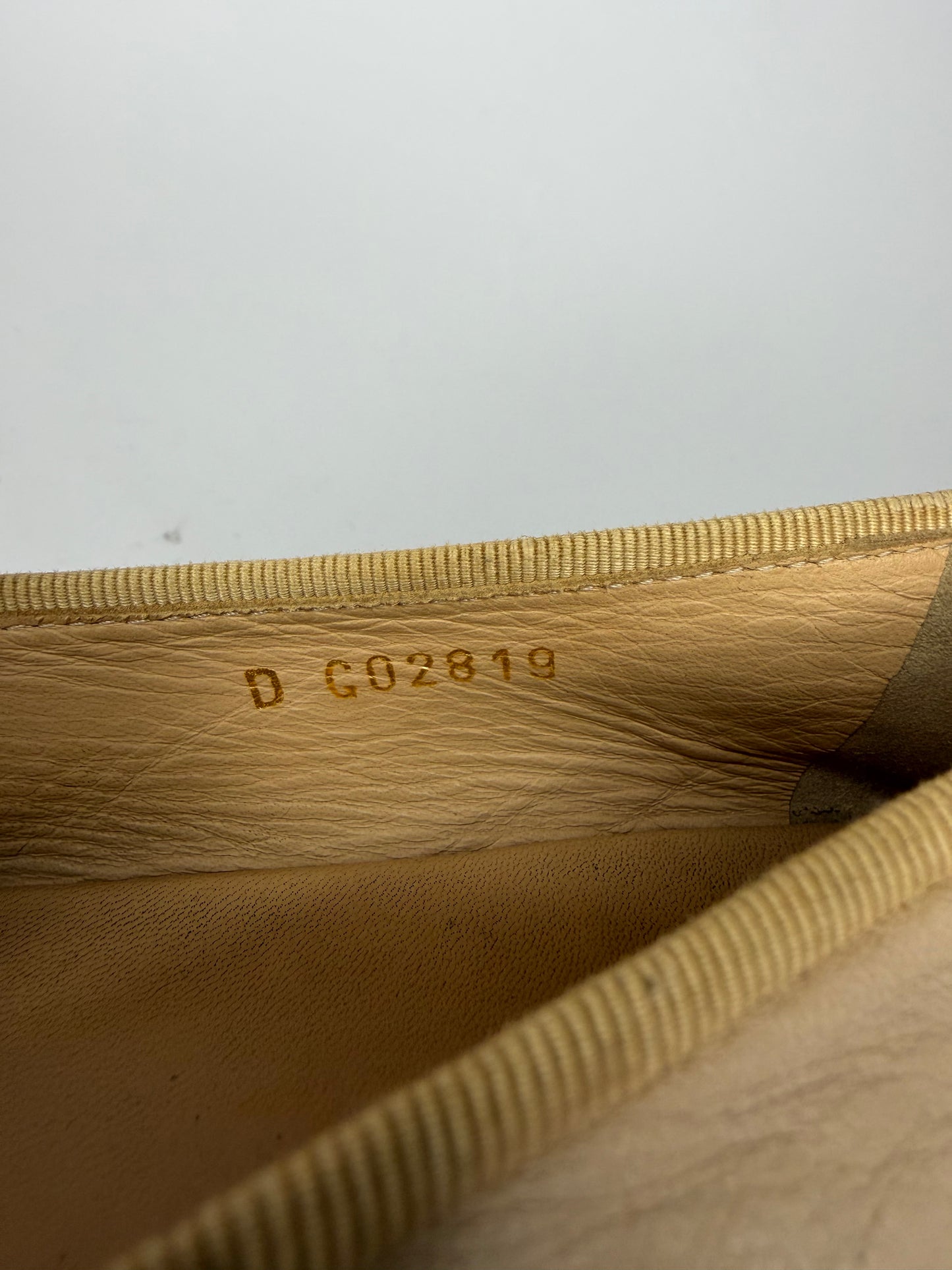 CHANEL Beige/Black Lambskin Leather CC Ballet Flats Size 36 EU/ 6 US / 3 UK