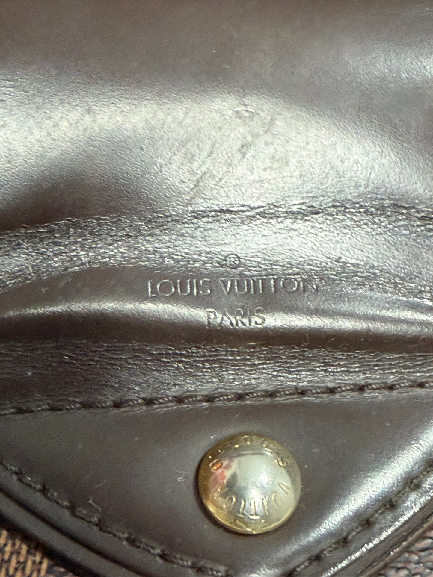 Louis Vuitton Damier Ebene Canvas Sistina MM Bag