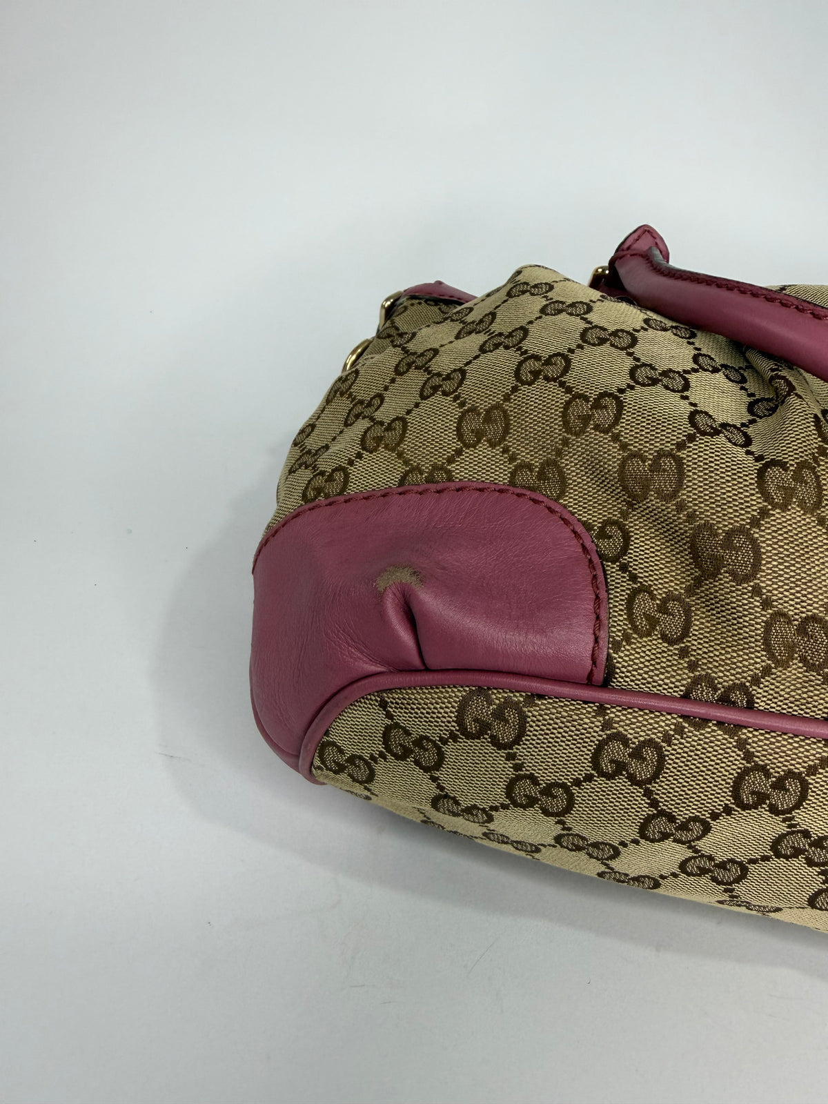 Gucci
GG Canvas and Leather Sukey Bag