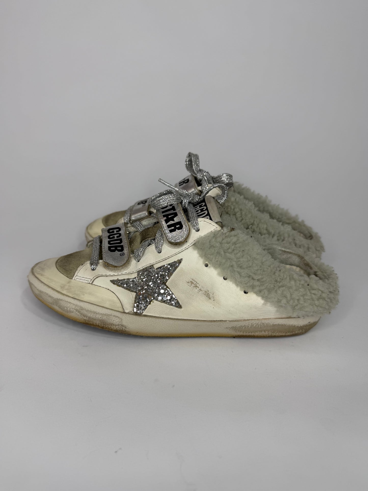 GOLDEN GOOSE 
Super-Star Sabot School Penstar Slippers Size 37 EU/ 7 US