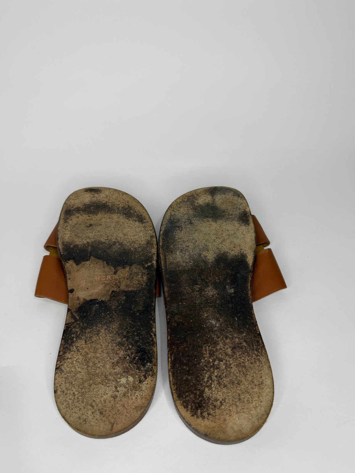Hermes Brown Izmir Leather sandal Size 45 EU/ 12 US/ 11 UK