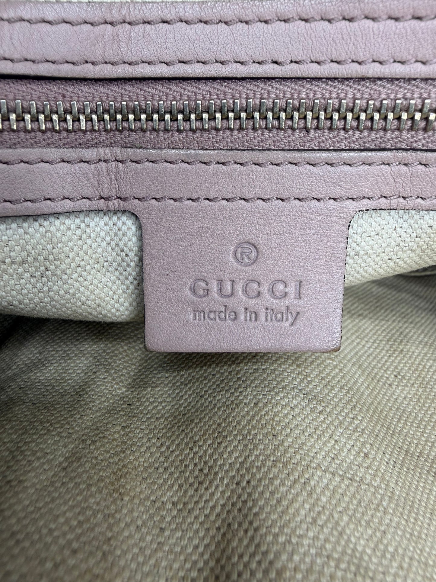Gucci
Medium Microguccissima Trimmed Calfskin Joy Boston Bag satchel