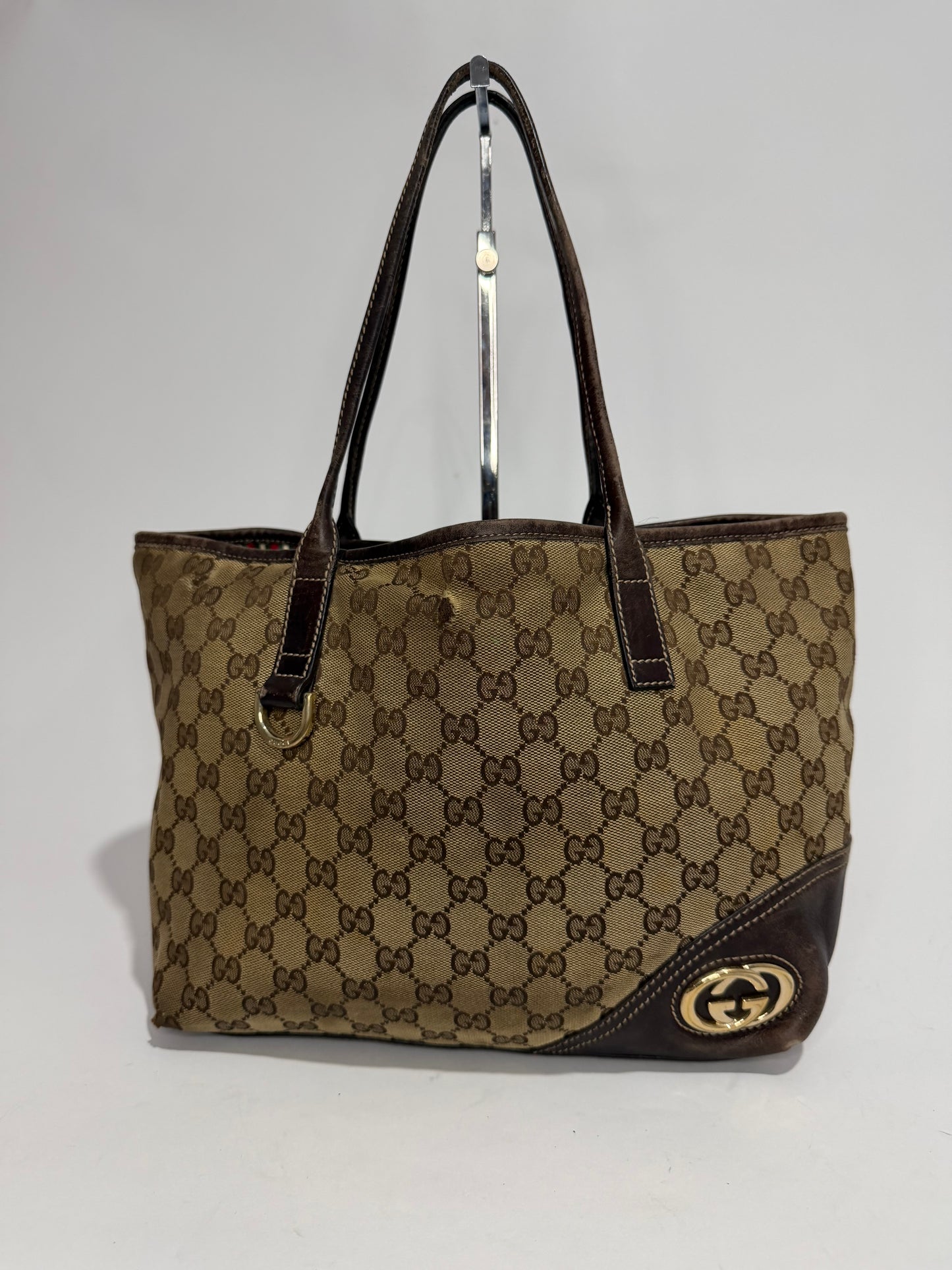 GUCCI
Monogram Medium New Britt Tote Brown