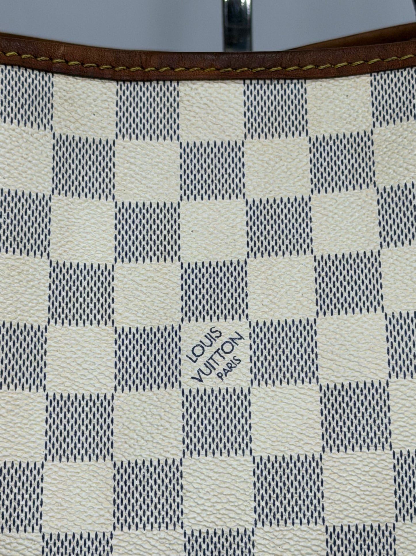 Louis Vuitton White Damier Azur Canvas Neverfull MM Tote Bag
