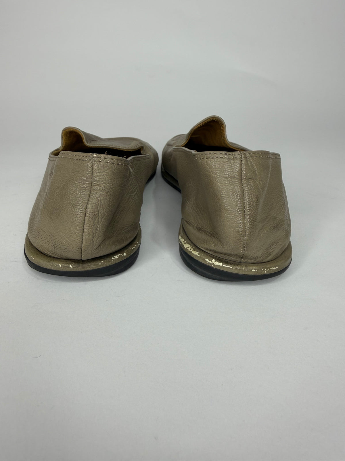 The Row Grey Leather Canal Loafers Size 36 EU/ 6 US / 3 UK