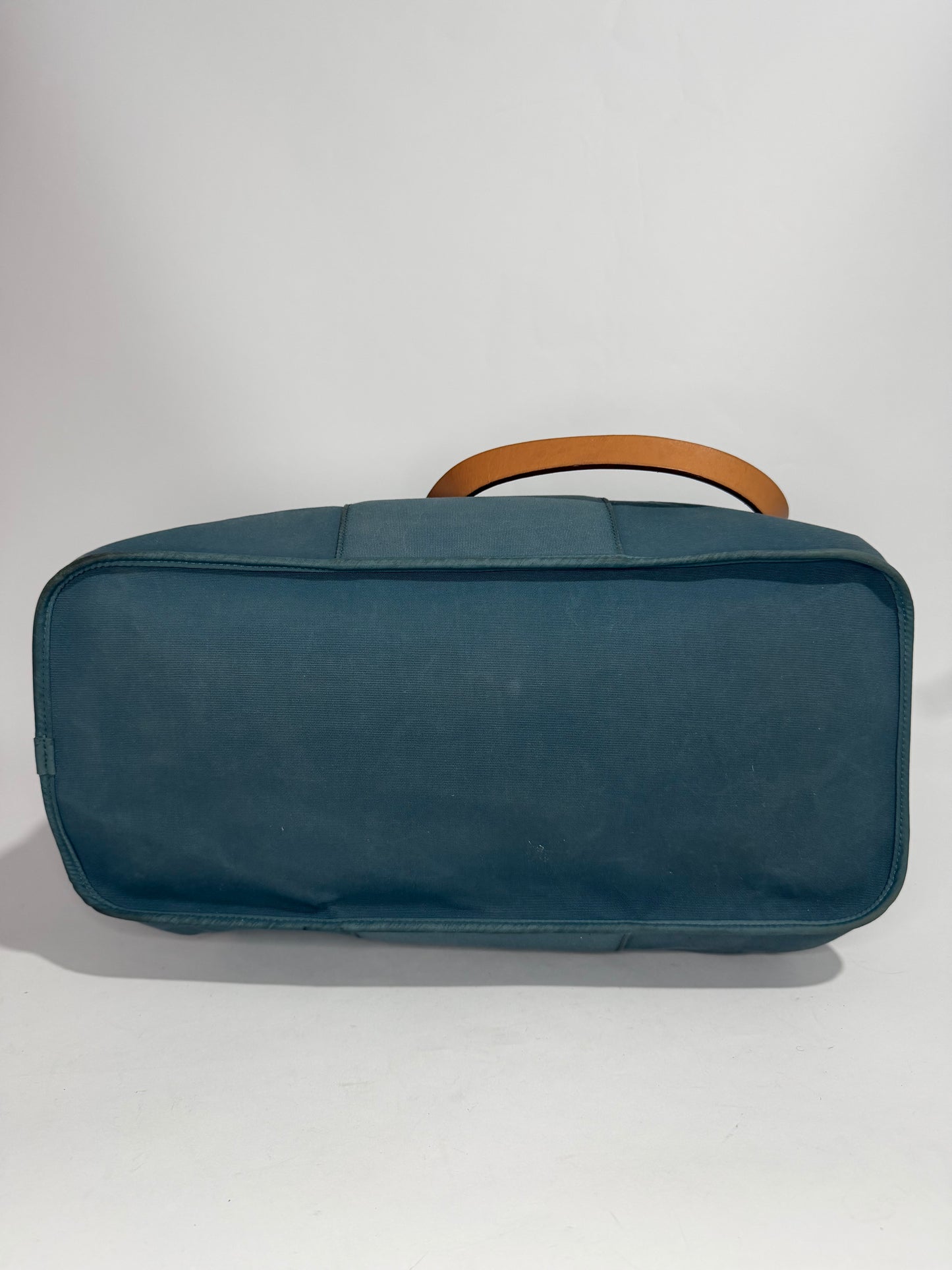 Hermes Light Blue Toile Canvas Cabag Elan Tote