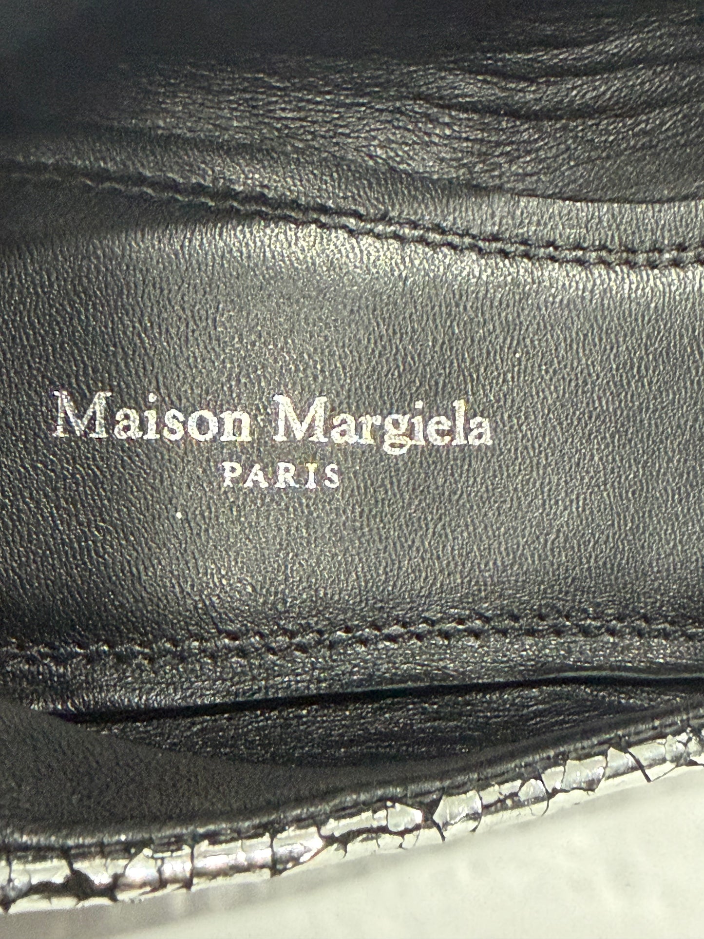 Maison Margiela Silver Tabi Mirror Ballerina Flats Size 36 EU/ 6 US