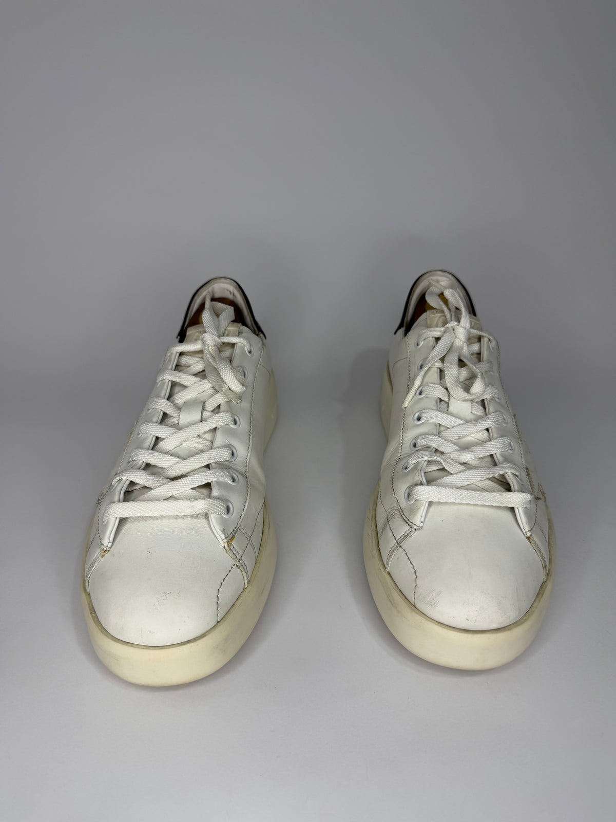Golden Goose PureStar Size 43 White/Black Leather Low Top Sneakers