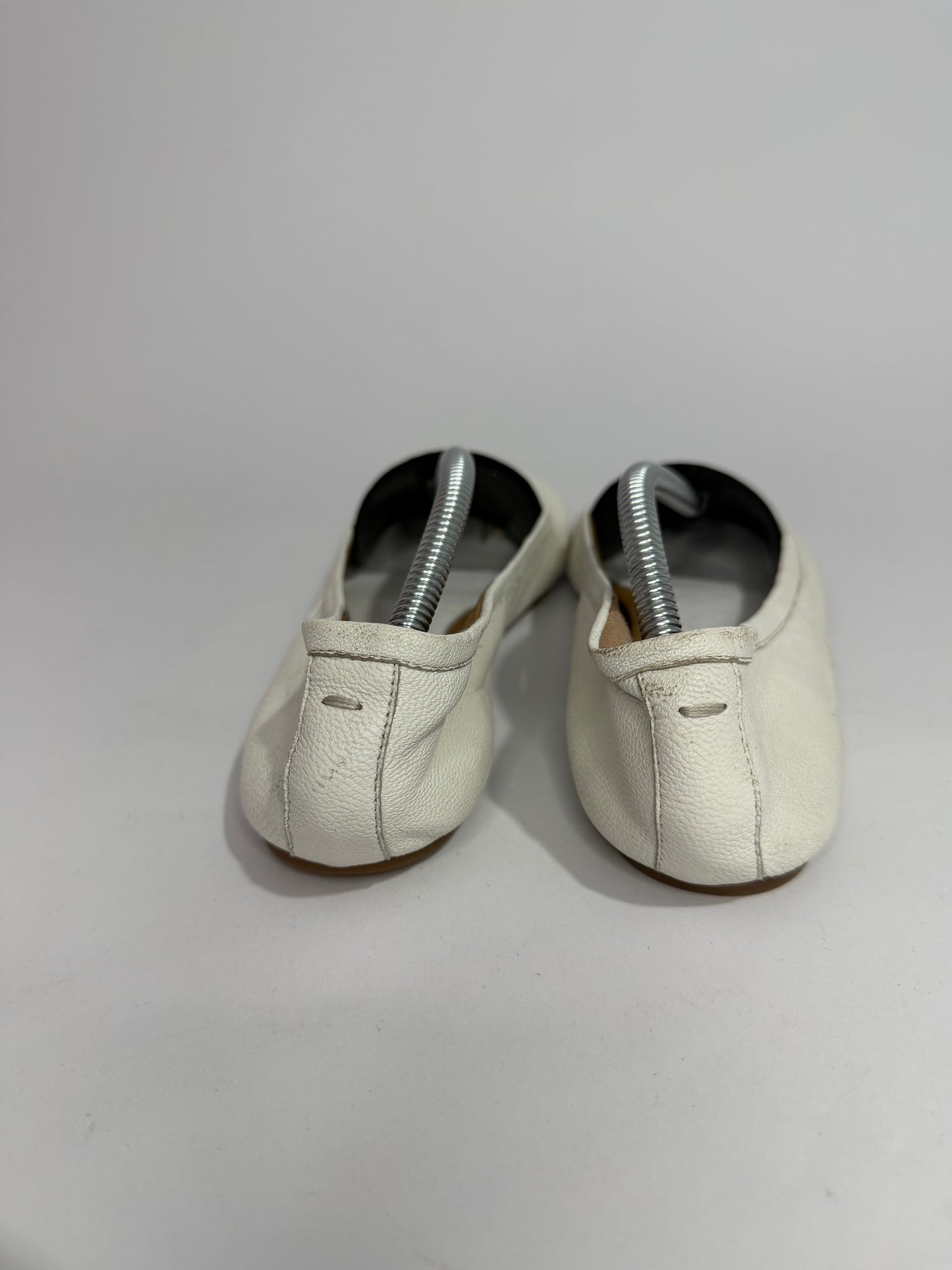 Maison Margiela Tabi Ballet Flats Ivory Leather Split-Toe EU 39