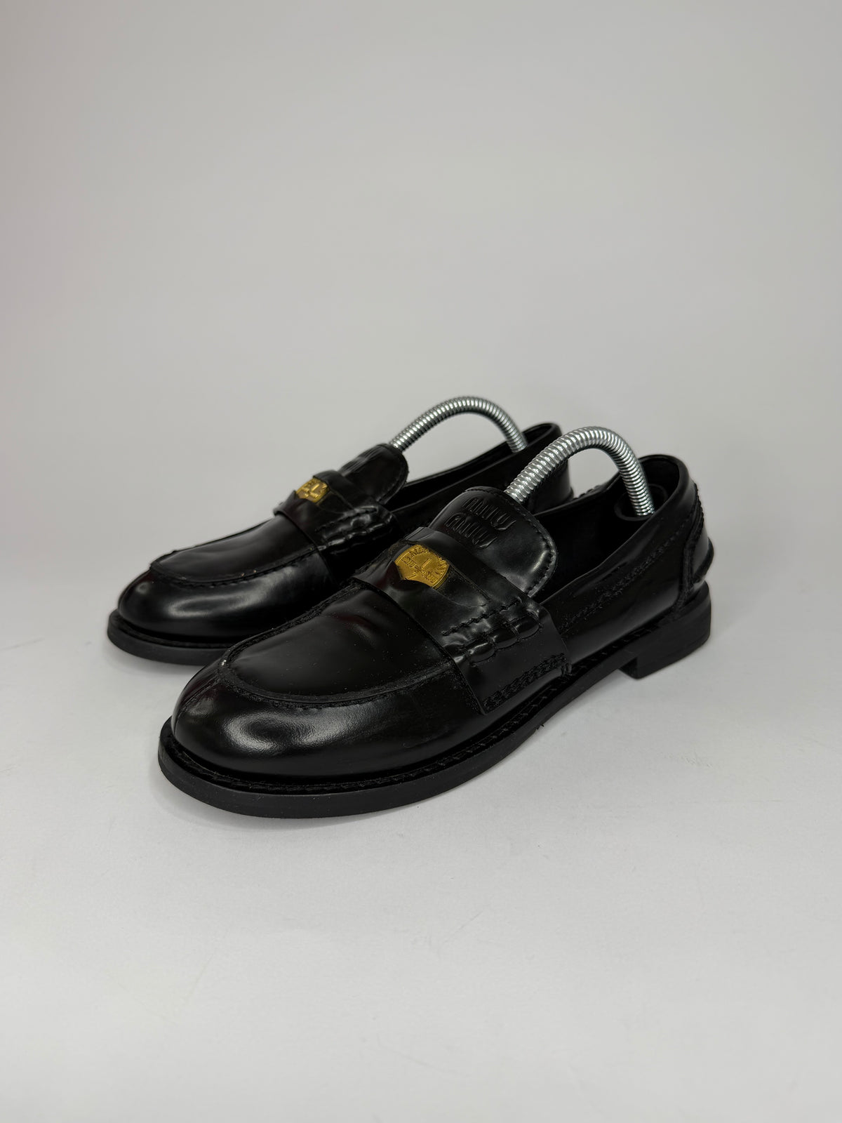 Miu Miu
Black Leather Penny Loafers
Women's Size: 5 US | IT 35