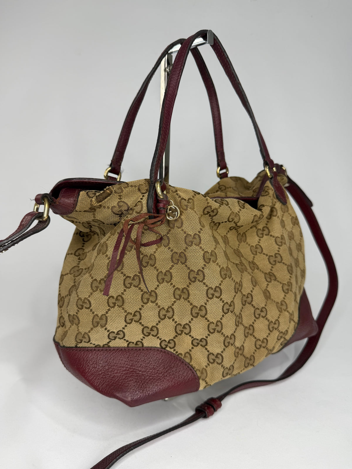 Gucci
Medium GG Canvas Bree Fold Over Tote satchel