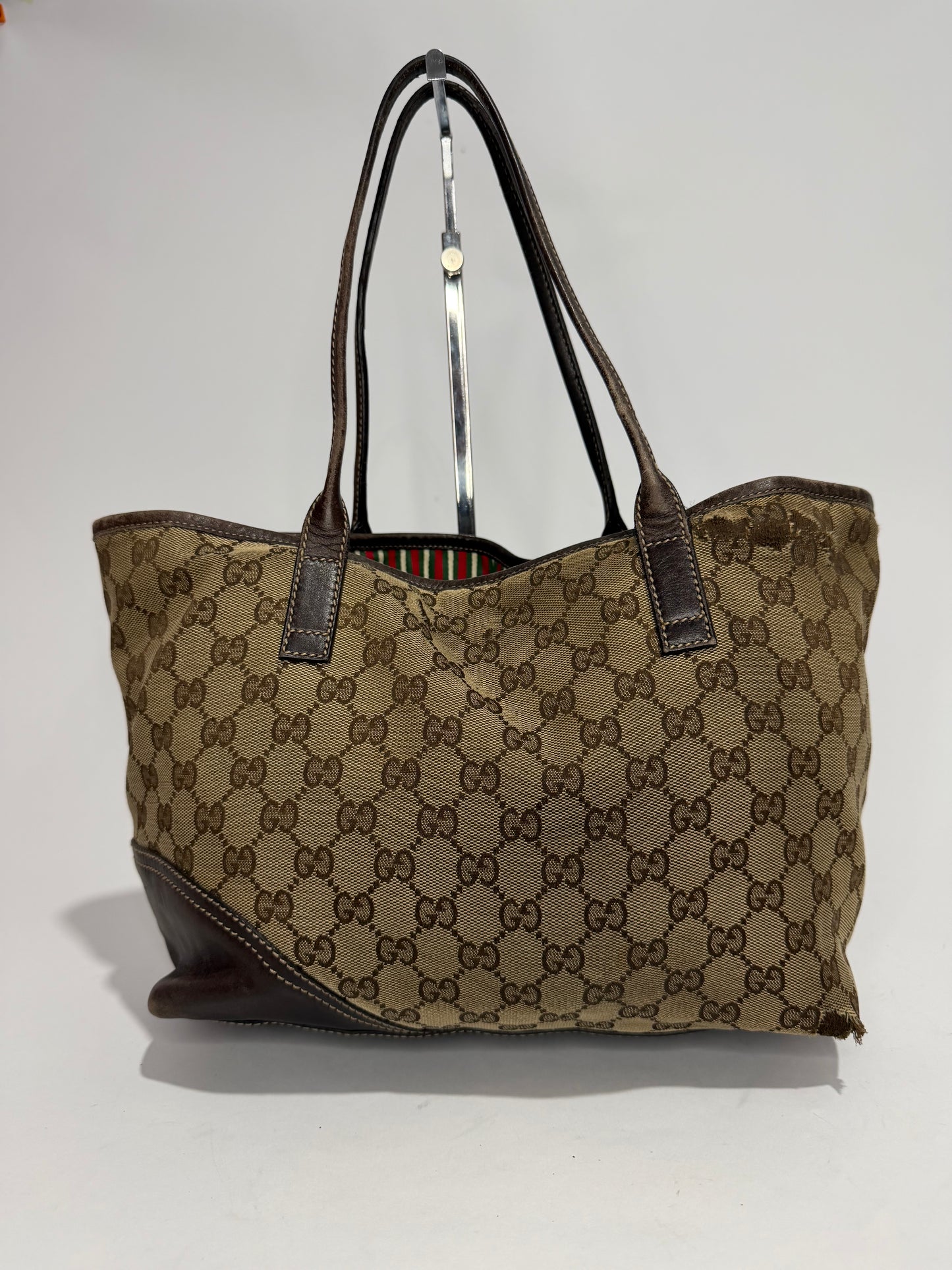 GUCCI
Monogram Medium New Britt Tote Brown