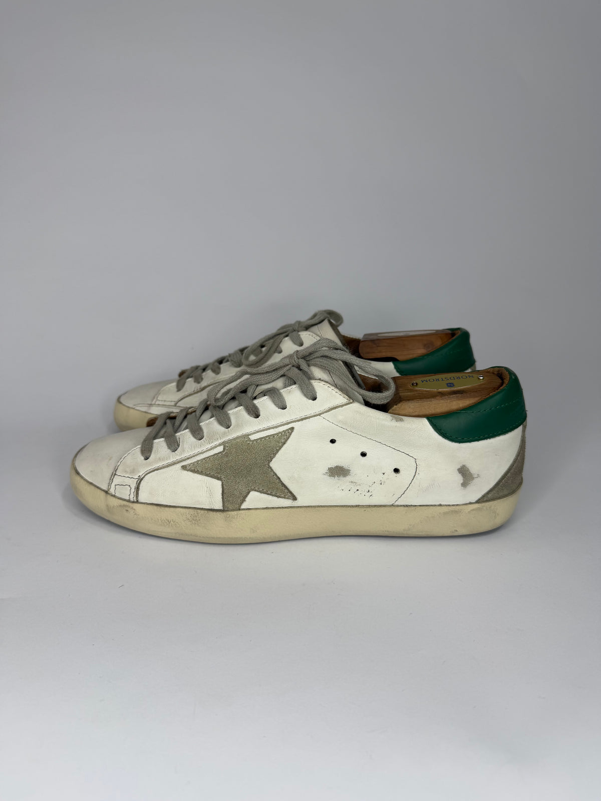 Golden Goose Superstar Leather Suede Low Top Sneakers Size 41 EU